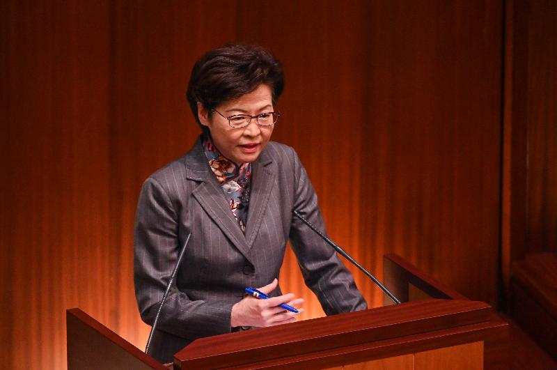 行政長官林鄭月娥今日（十一月二十六日）在立法會出席《行政長官2020年施政報告》答問會。