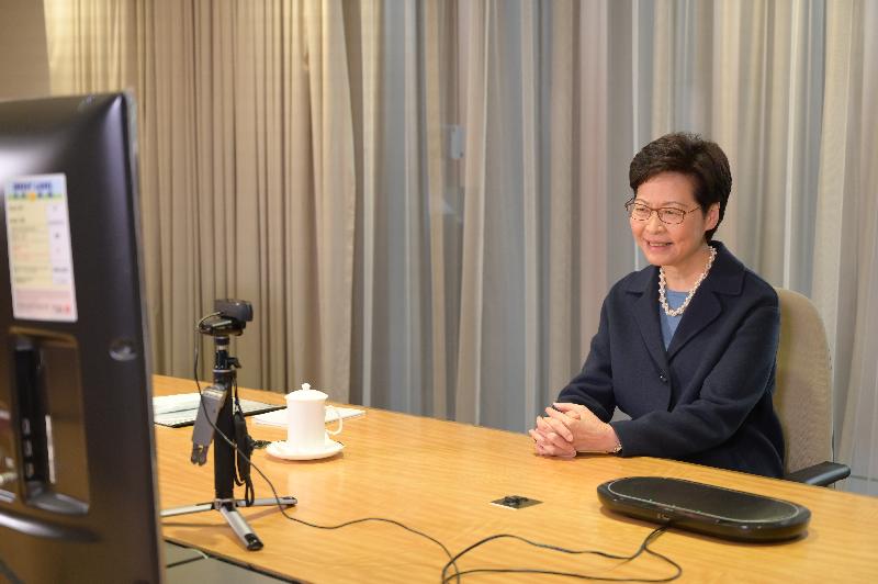 於十二月七日及八日（美國東岸時間）在網上舉行的《華爾街日報》行政總裁議會高峰會專訪環節中，林鄭月娥接受《華爾街日報》訪問。