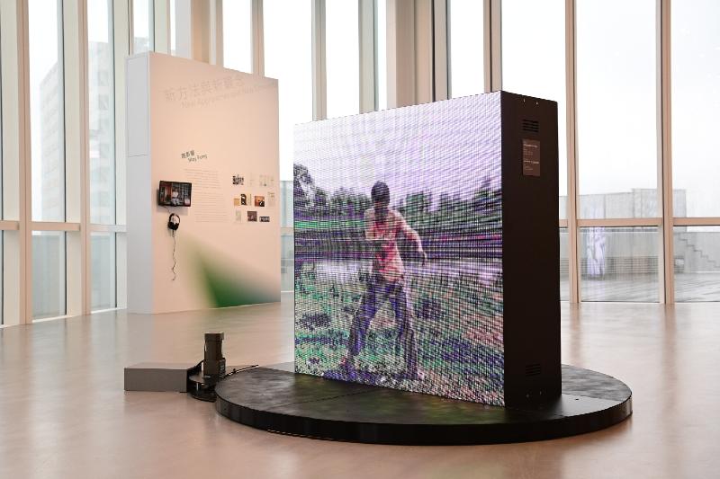"New Horizons: Ways of Seeing Hong Kong Art in the 80s and 90s" exhibition will be open to the public from tomorrow (March 5) at the Hong Kong Museum of Art. Picture shows three versions - 1989, 2016 and 2021 - of May Fung's video installation work, "She Said Why Me".