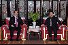 The Chief Secretary for Administration, Mr Henry Tang, meets the Governor of Sichuan Province, Mr Jiang Jufeng today (November 7).