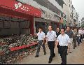 Mr Tang visited the old town of Hanwang in Mianzhu, which had been completely devastated by the earthquake.