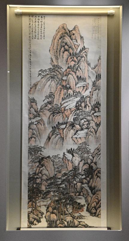 The exhibition "Art of the South Nanling: A Selection of Guangdong Painting from the Hong Kong Museum of Art" will be held from tomorrow (June 11) at the Hong Kong Museum of Art. Photo shows the work "Landscape" by Yao Lixiu and Li Yanshan.