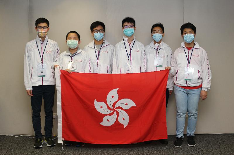 Six students representing Hong Kong achieved excellent results in the 62nd International Mathematical Olympiad held from July 14 to 24. They are (from left) Chu Cheuk-hei, Chui Tsz-fung, Harris Leung, Timothy Yau, Yiu Chun-hei and Lai Wai-lok.