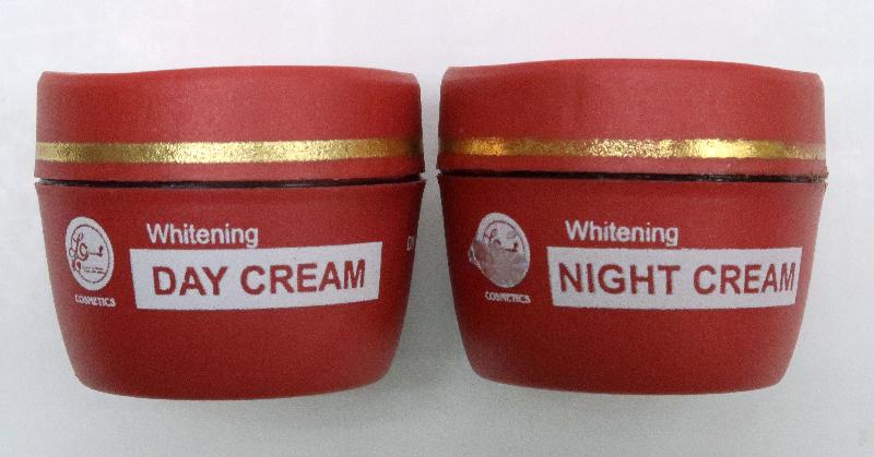 The Centre for Health Protection of the Department of Health today (August 19) appealed to members of the public not to buy or use two whitening cream products as they may contain excessive mercury, which is harmful to health.