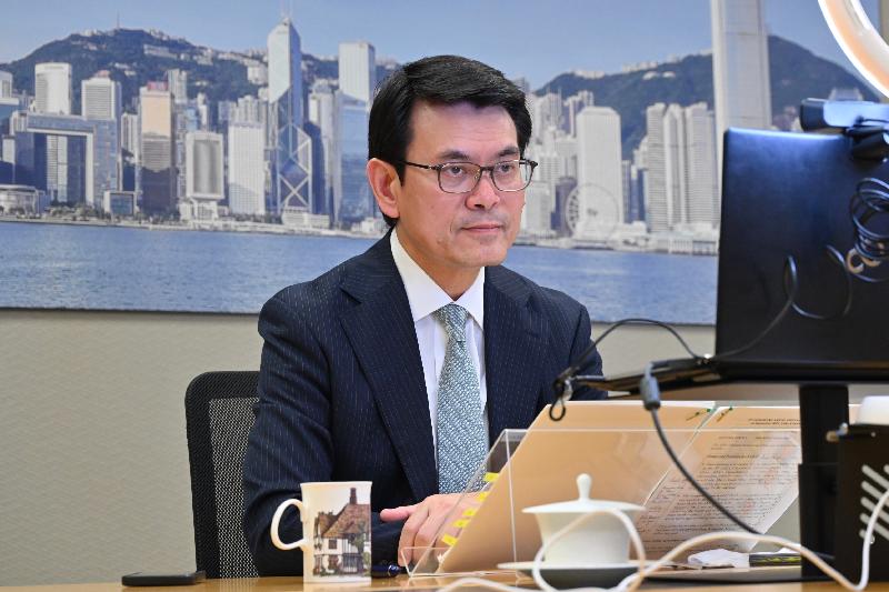 The Secretary for Commerce and Economic Development, Mr Edward Yau, attends the Fifth Association of Southeast Asian Nations Economic Ministers - Hong Kong, China Consultations meeting today (September 14).
