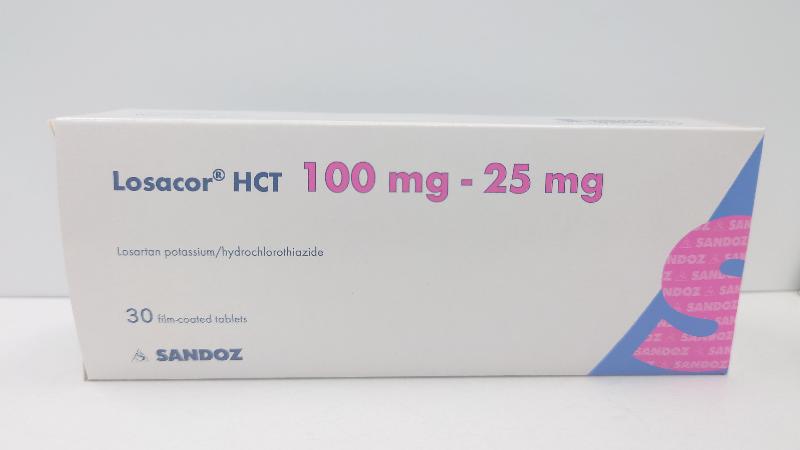 The Department of Health today (September 16) endorsed a licensed drug wholesaler, Novartis Pharmaceuticals (HK) Limited, to recall all batches of four products from the market as a precautionary measure due to the presence of an impurity in the products. Photo shows one of the products concerned.