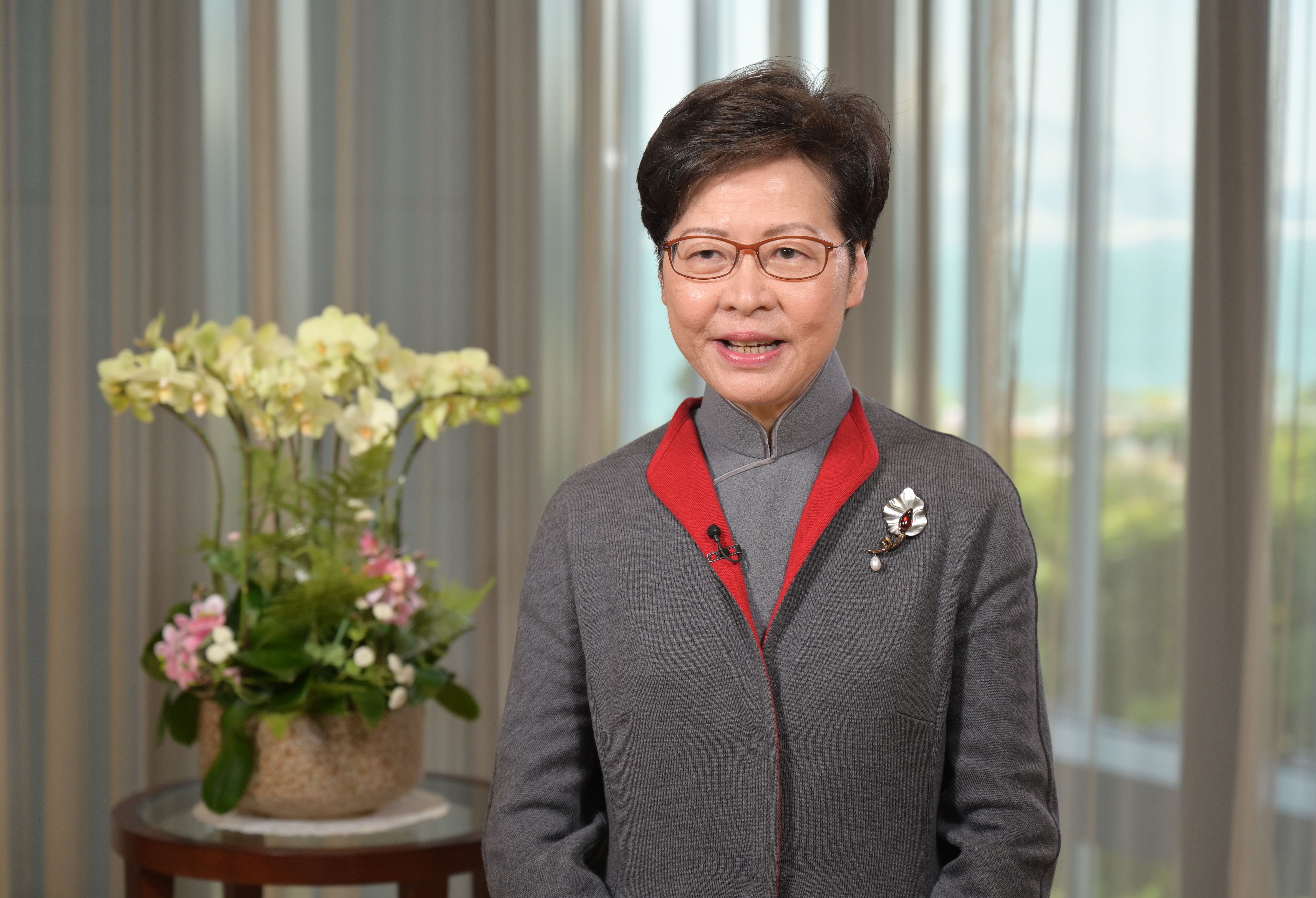 行政長官林鄭月娥今日（十一月二十五日）在2021中國網絡媒體論壇開幕式透過視像致辭。