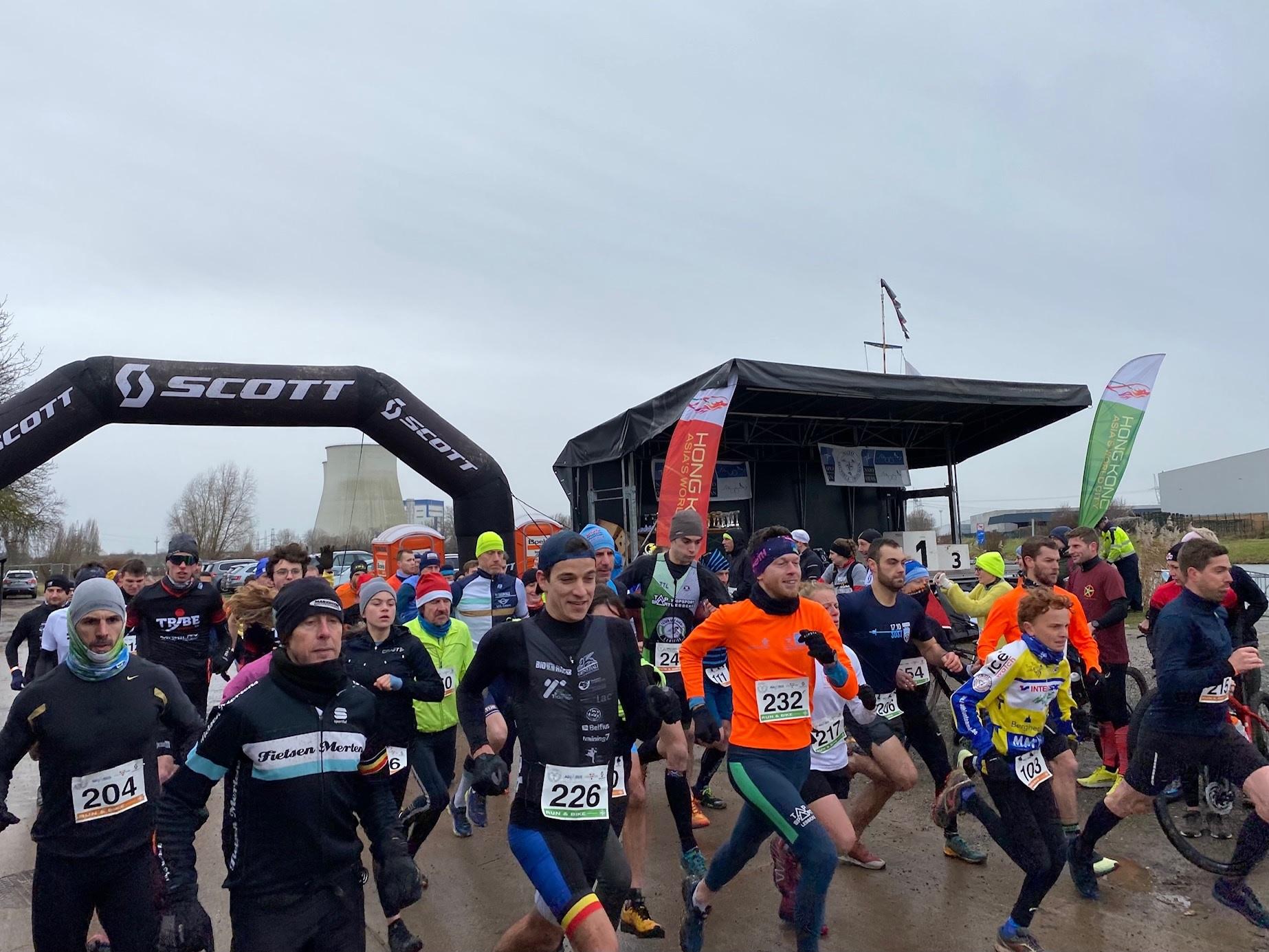 About 125 teams participated in the Run & Bike sports event in Vilvoorde, Belgium on January 8 (Brussels time) sponsored by the Hong Kong Economic and Trade Office, Brussels.
