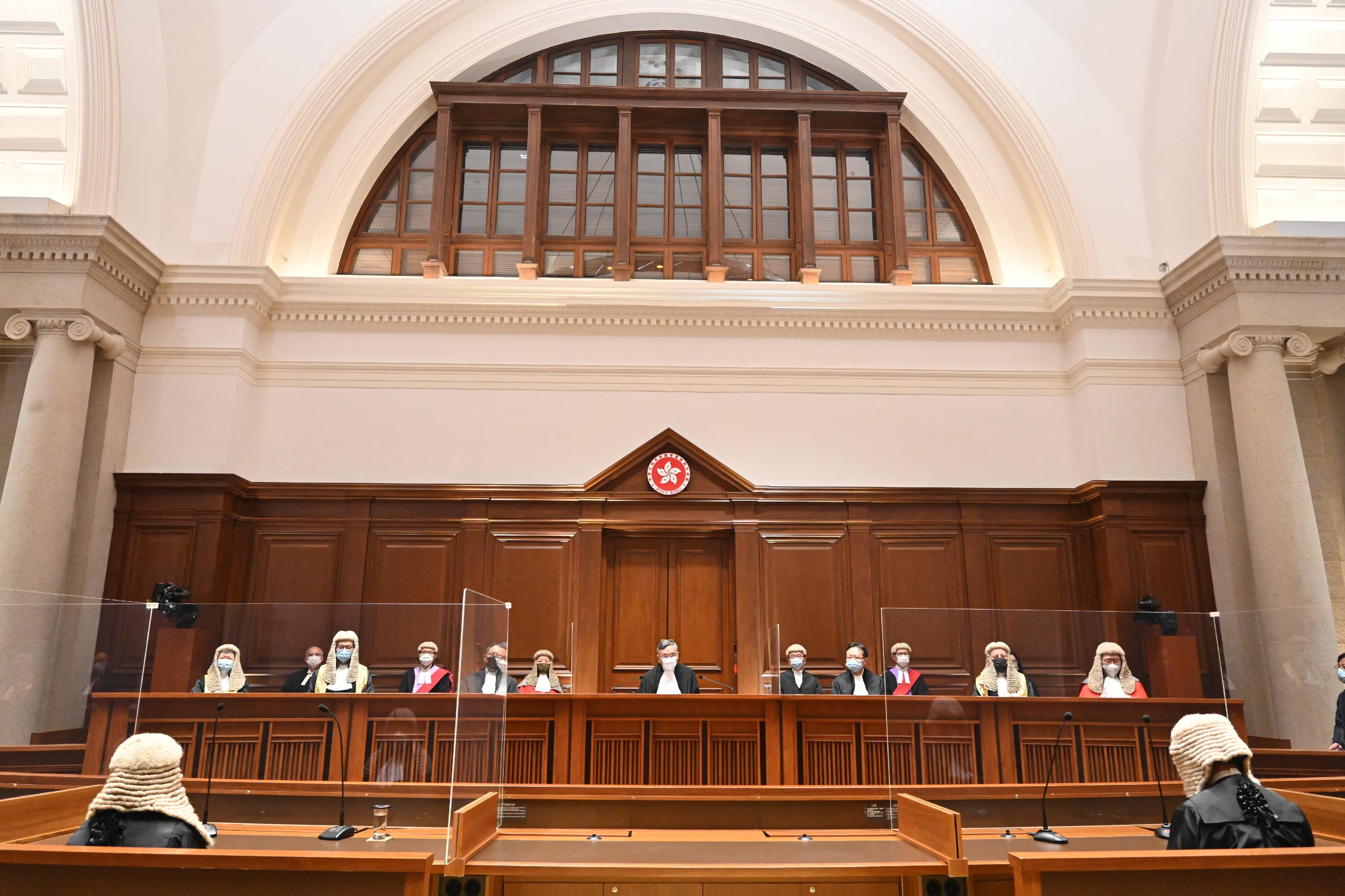 The Ceremonial Opening of the Legal Year 2022 was held at the Court of Final Appeal today (January 24).