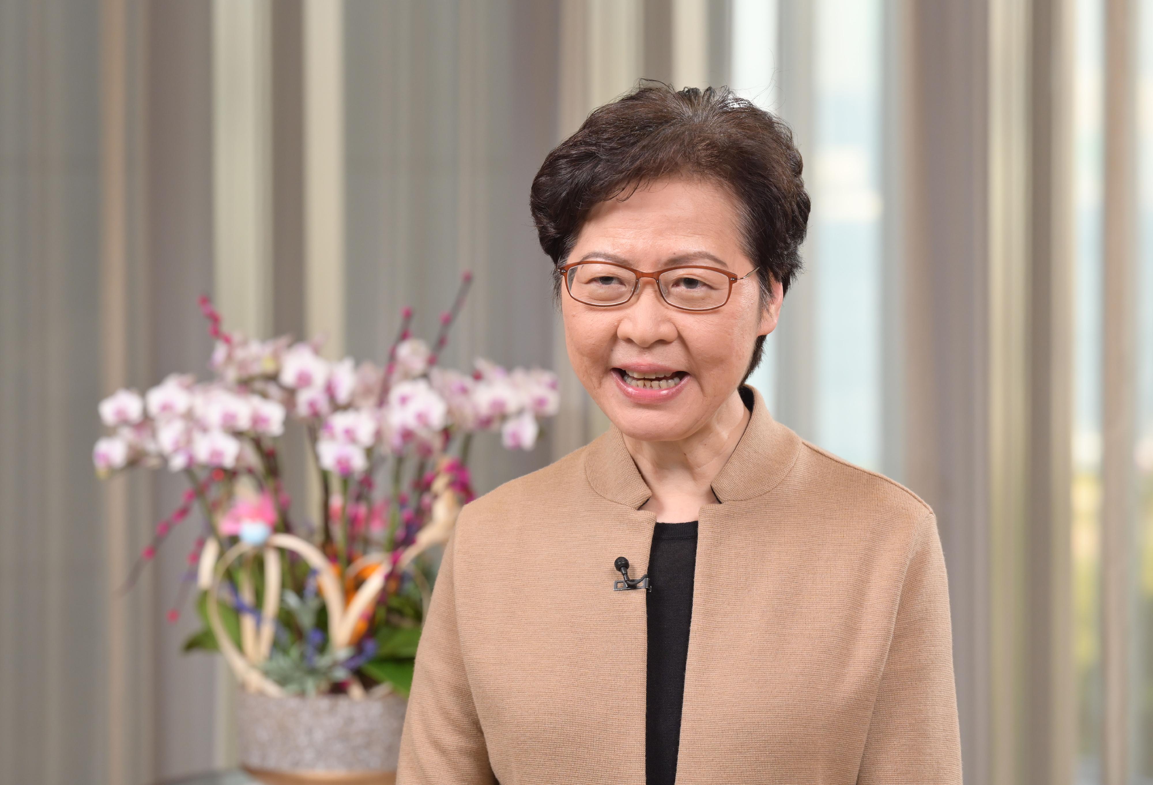 行政長官林鄭月娥今日（三月八日）在香港各界婦女聯合協進會的香港各界婦女慶祝三八國際婦女節短片致辭。