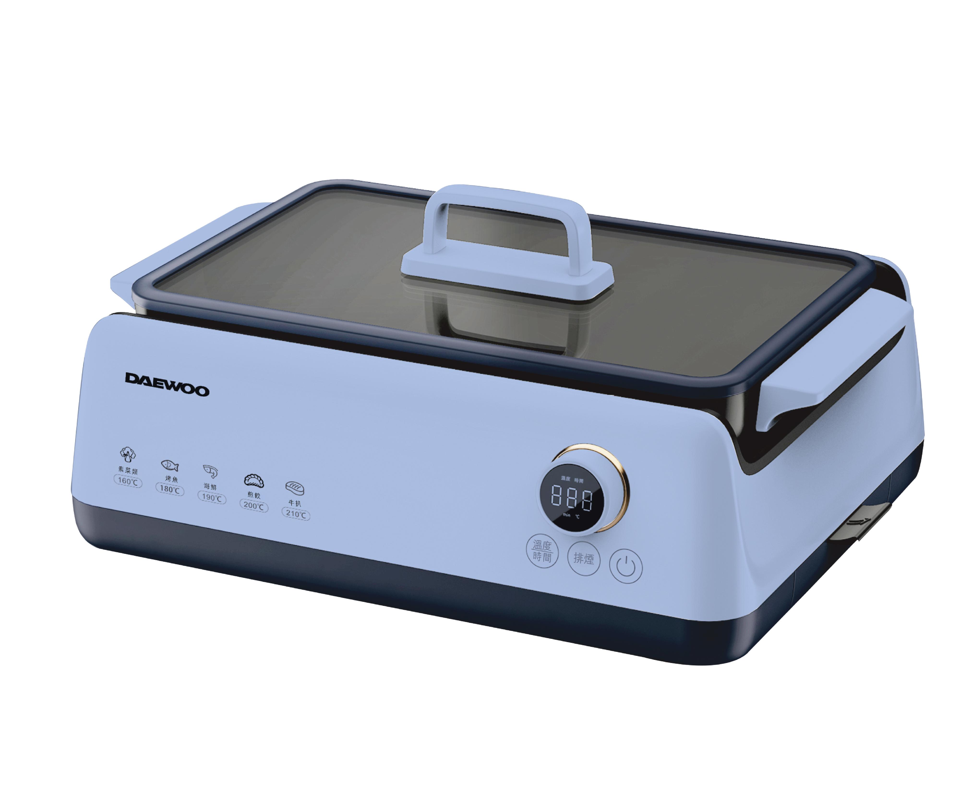 The Electrical and Mechanical Services Department today (March 15) urged the public to stop using Daewoo electric grills with the model number of SG-2717C and a blue enclosure. Photo shows the electric grill.