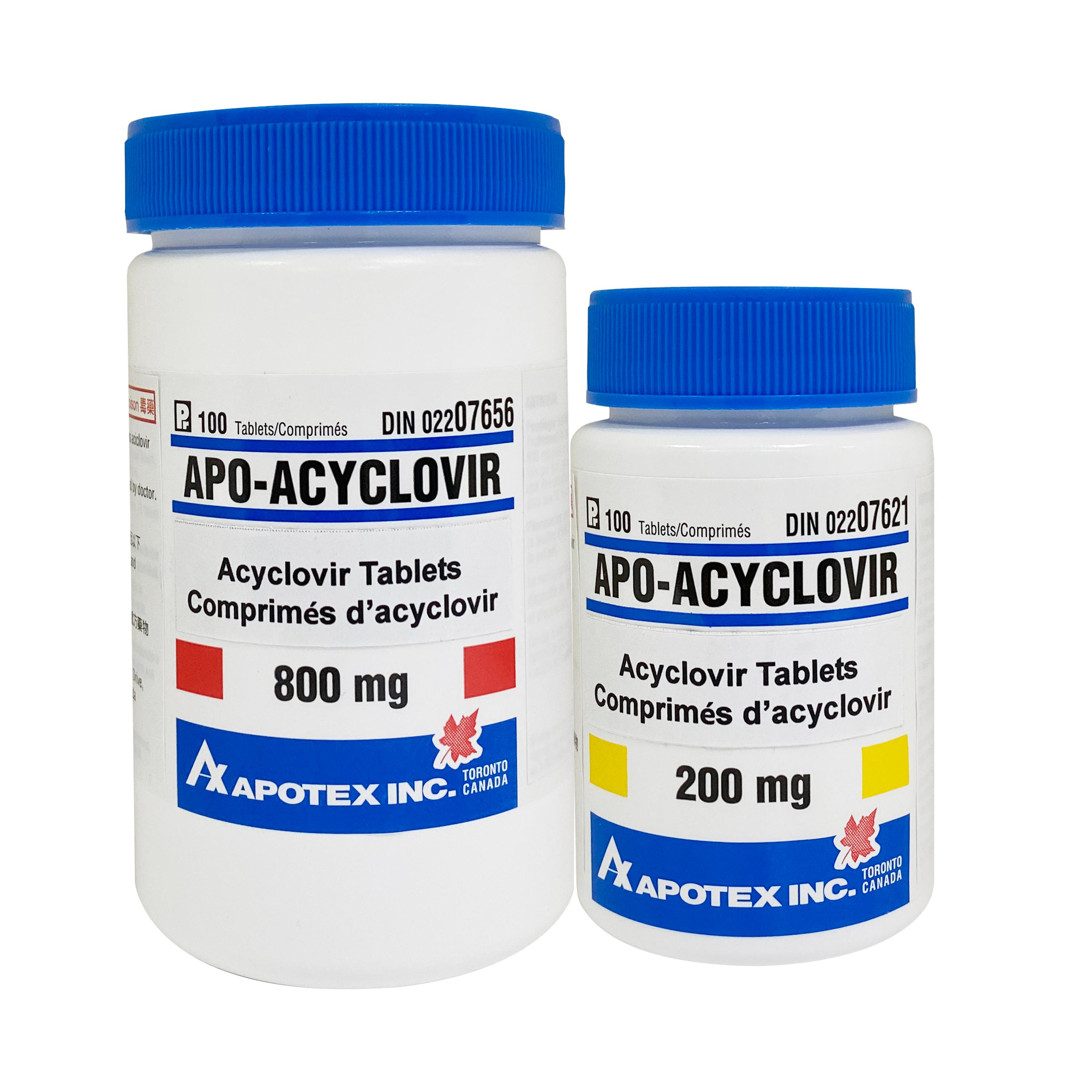 回收Apo-Acyclovir 200毫克及800毫克藥片