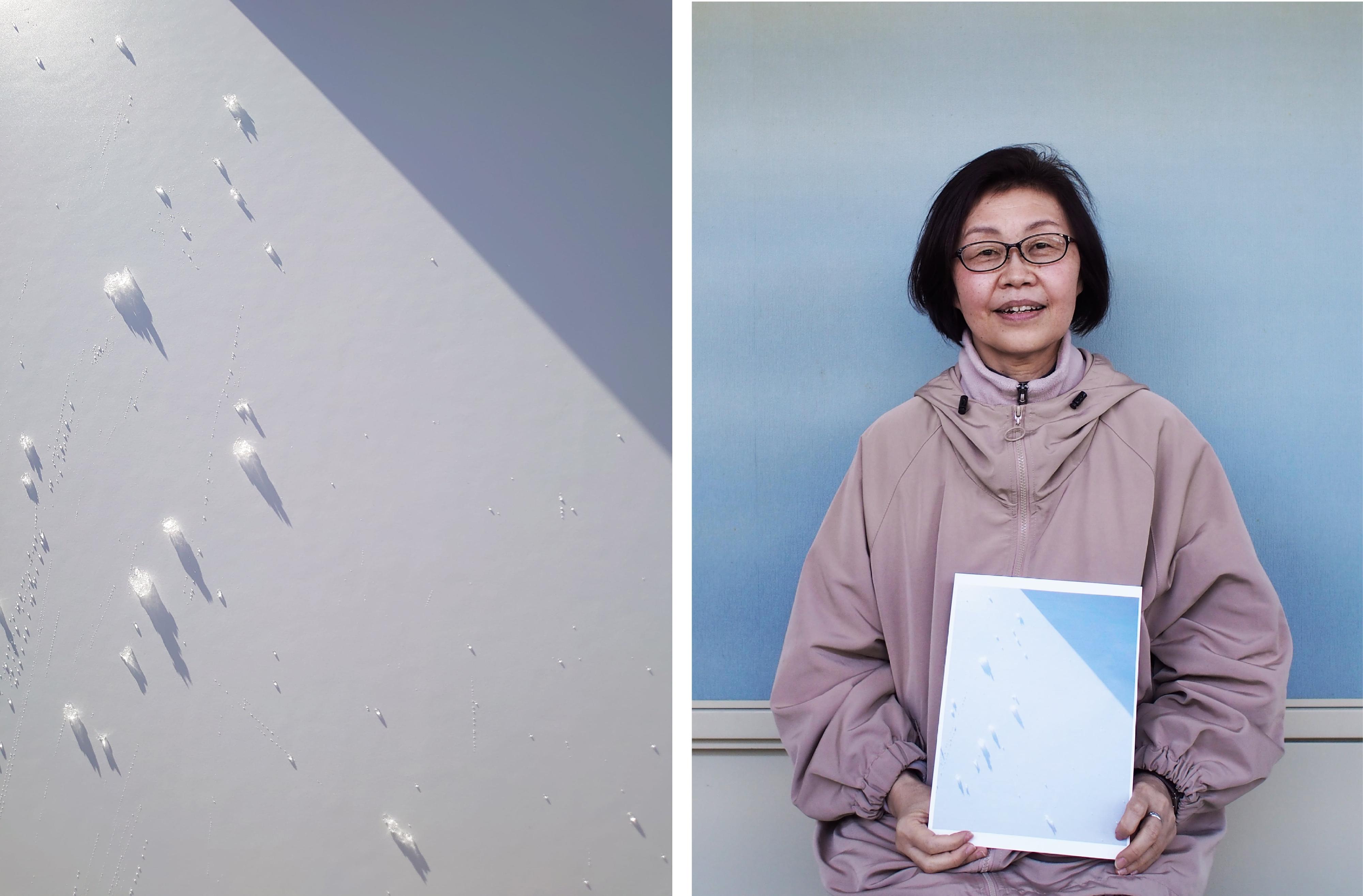 The Hong Kong House at the Echigo-Tsumari Art Triennale 2022 is open in Tsunan, Niigata Prefecture, Japan, from today (April 29) to November 13. Photo shows "Painting by God" (left) created by a participant (right) in the photography workshop organised by Hong Kong artist anothermountainman (Stanley Wong).