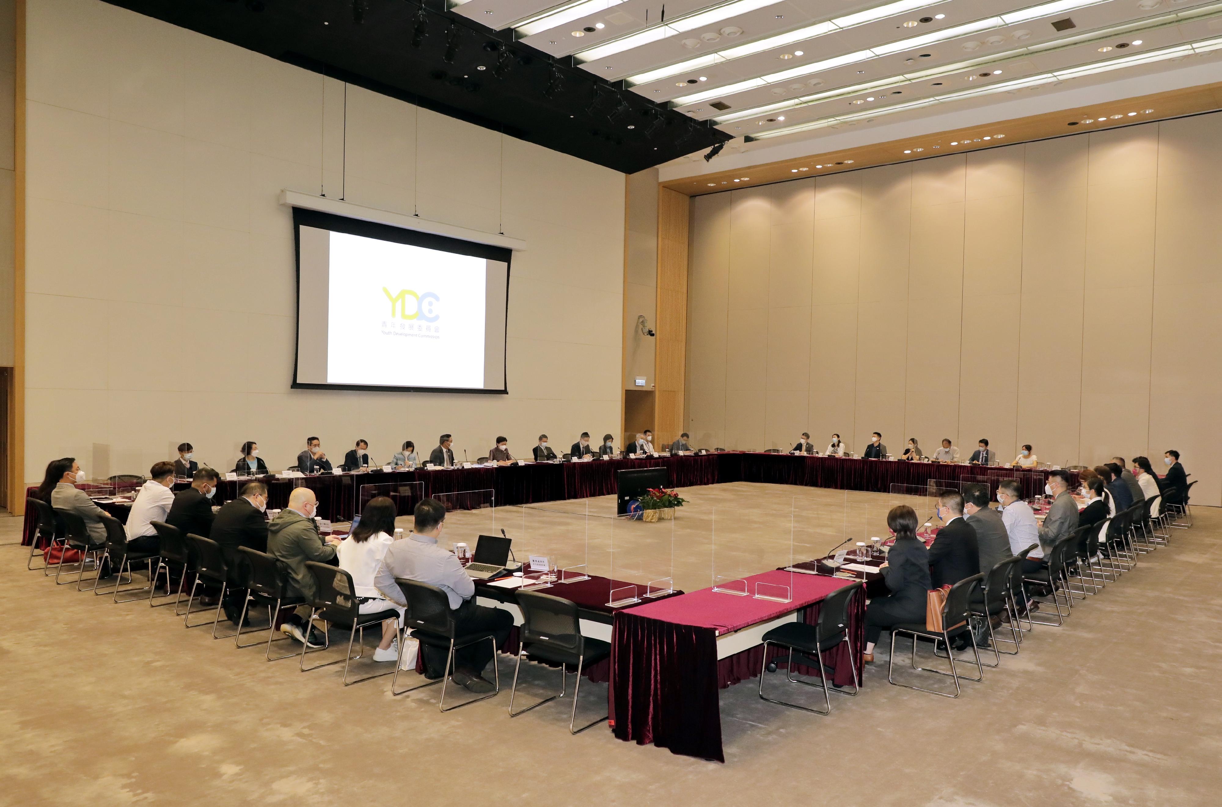 行政長官林鄭月娥今日（六月八日）在政府總部主持青年發展委員會第十次會議。
