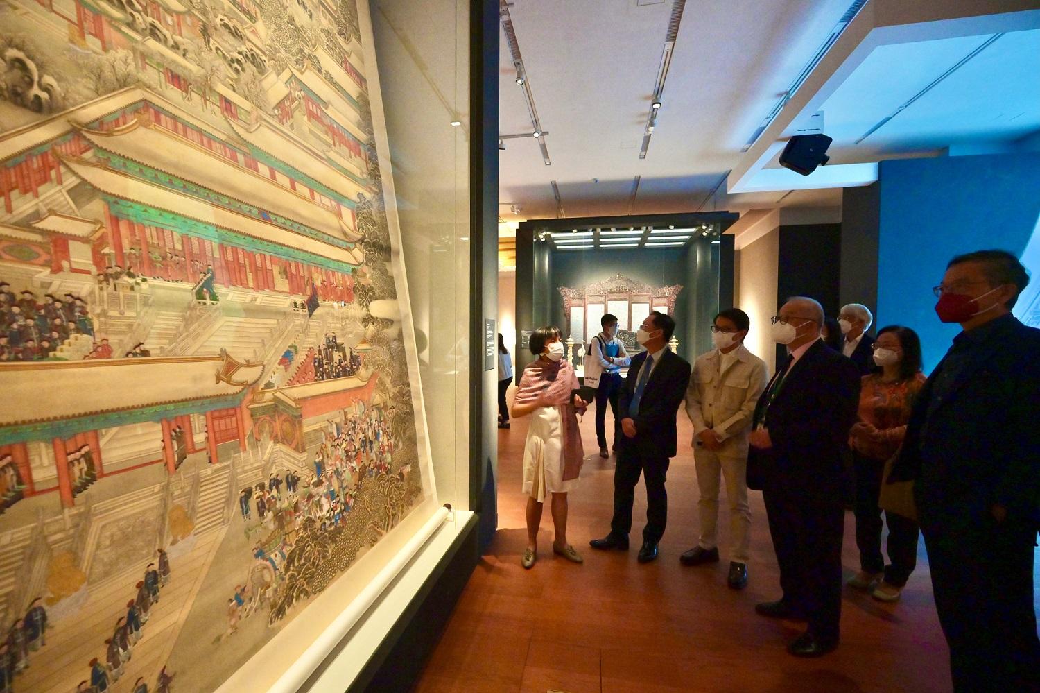 The Non-official Members of the Executive Council today (July 20) visit the Hong Kong Palace Museum at the West Kowloon Cultural District.