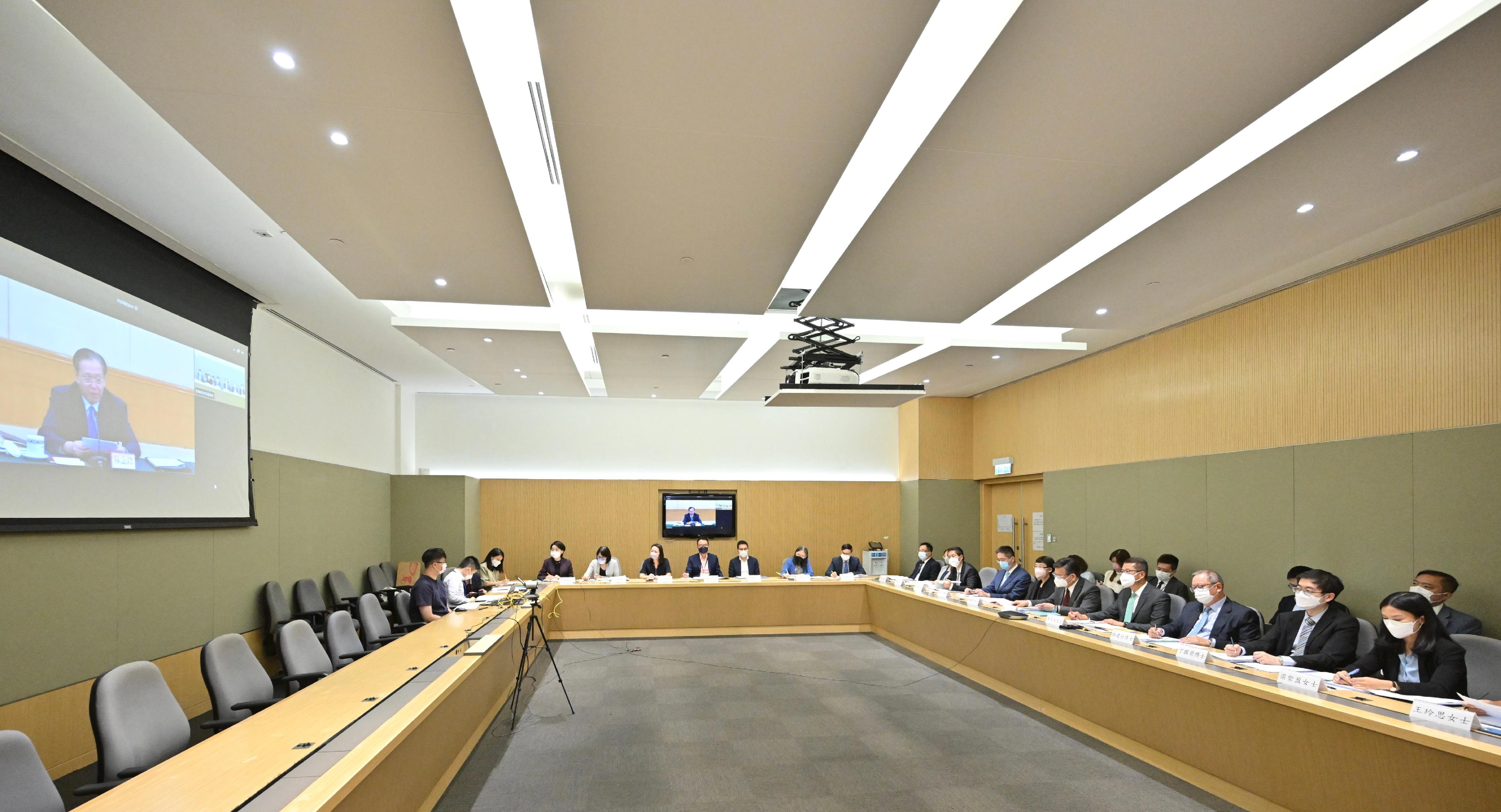 The Government of the Hong Kong Special Administrative Region, the National Development and Reform Commission and relevant Mainland ministries held the fifth Joint Conference on Advancing Hong Kong's Full Participation in and Contribution to the Belt and Road Initiative today (September 5) through video-conferencing.