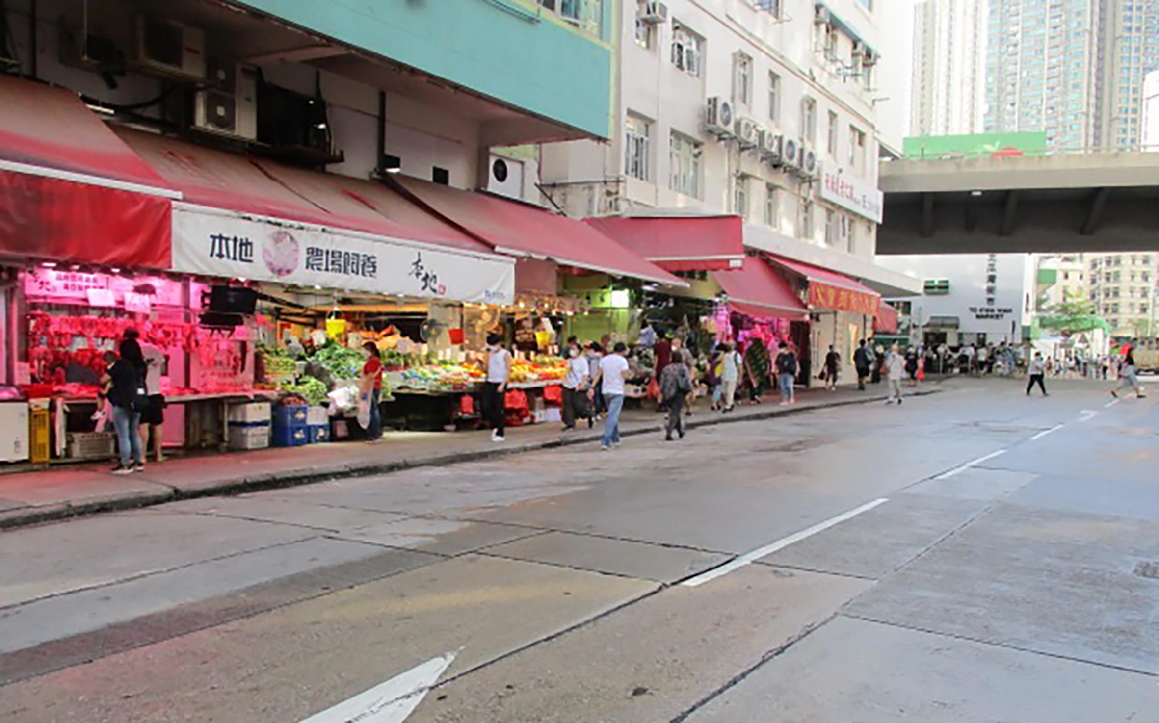 食物環境衞生署（食環署）發言人今日（十月七日）表示，食環署與香港警務處自十月三日起在多區展開連串嚴厲執法行動打擊非法店鋪阻街活動。圖示九龍城部分地點於昨日（十月六日）行動後的情況。