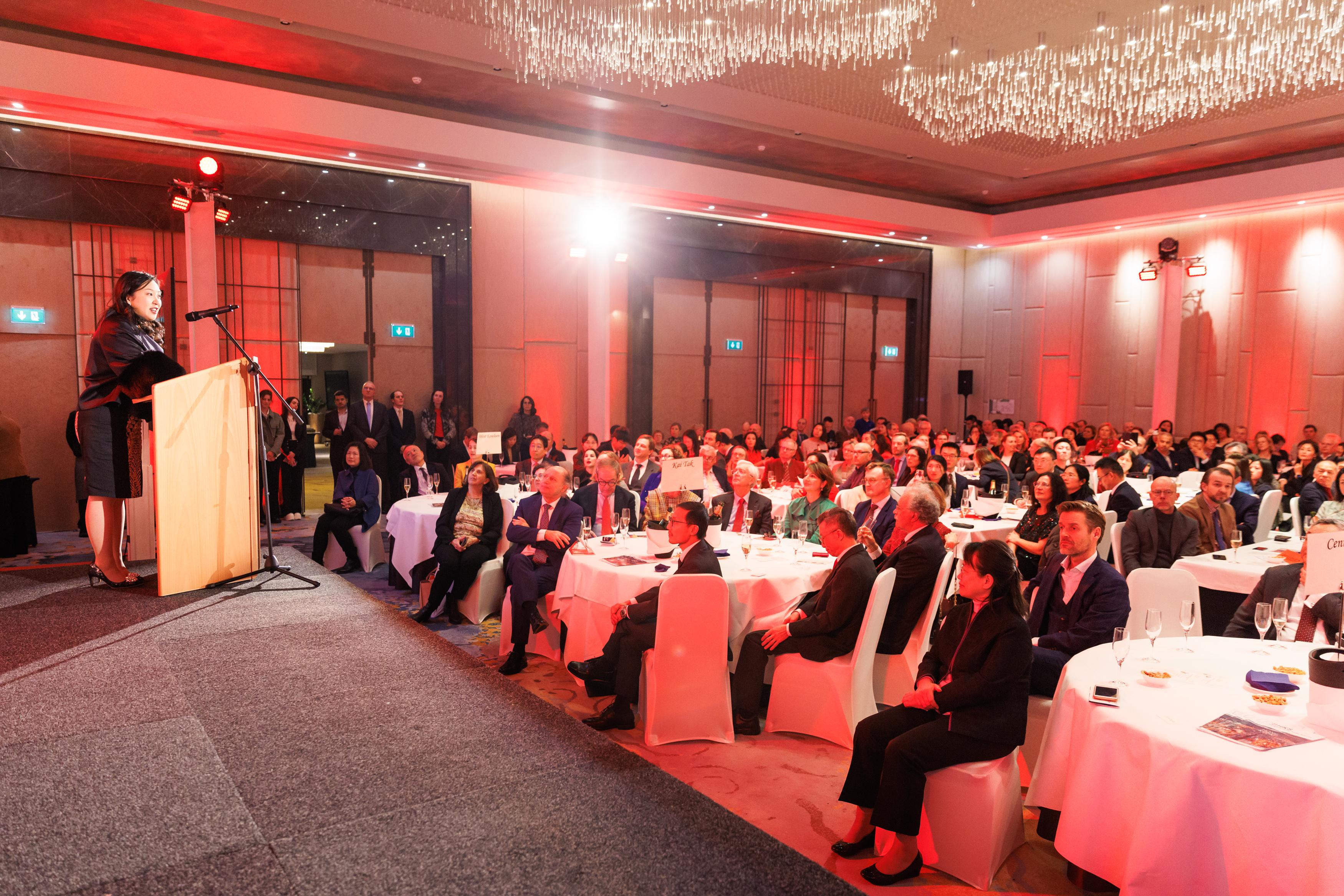 The Acting Special Representative for Hong Kong Economic and Trade Affairs to the European Union, Miss Grace Li, addressed over 300 guests at the Chinese New Year reception in Brussels on January 31 (Brussels time).