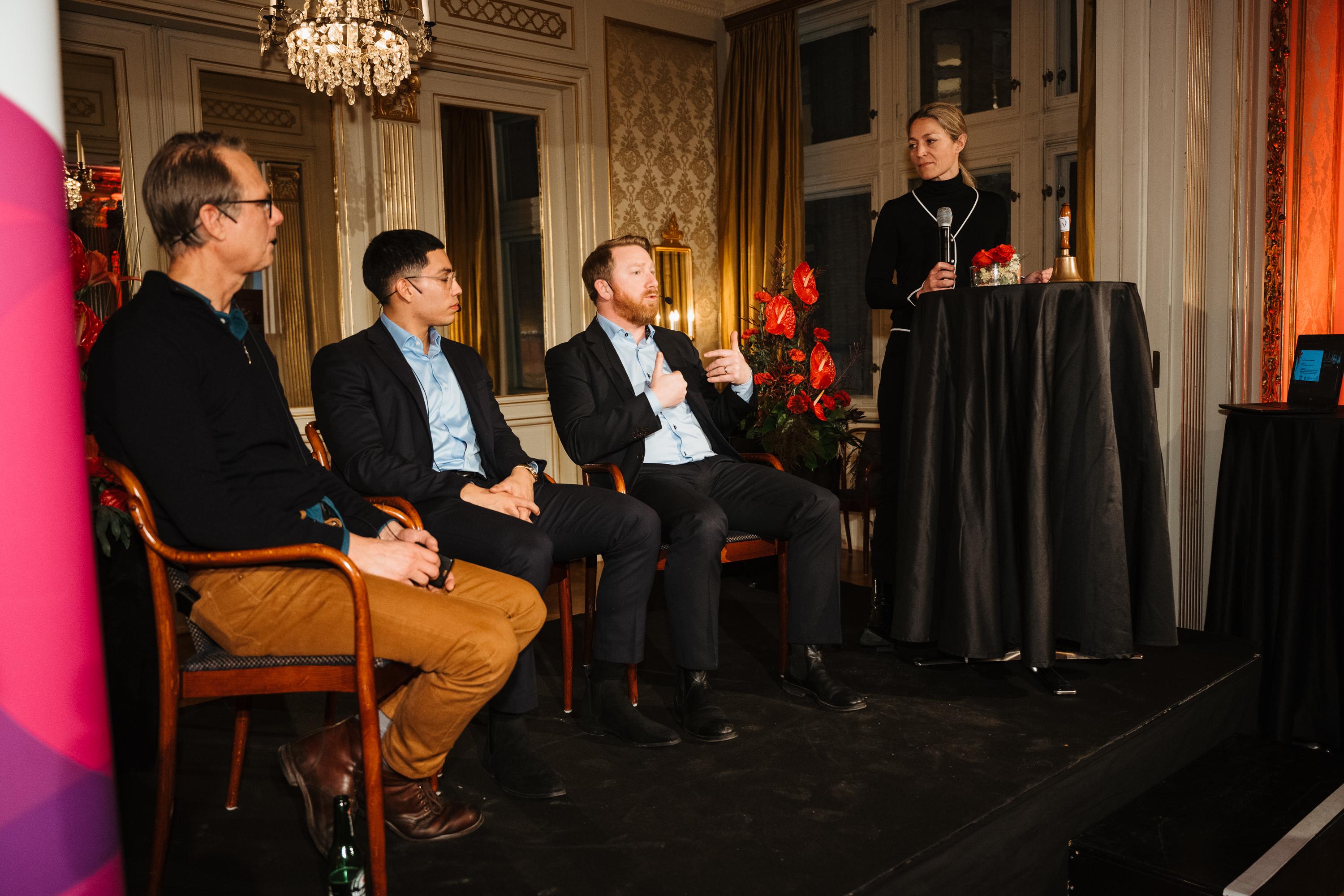 The Hong Kong Economic and Trade Office, London co-hosted receptions in Copenhagen, Denmark, and Stockholm, Sweden, with local business associations on February 7 and 8 respectively for celebrating the Year of the Rabbit. Photo shows the business seminar at the Stockholm reception.