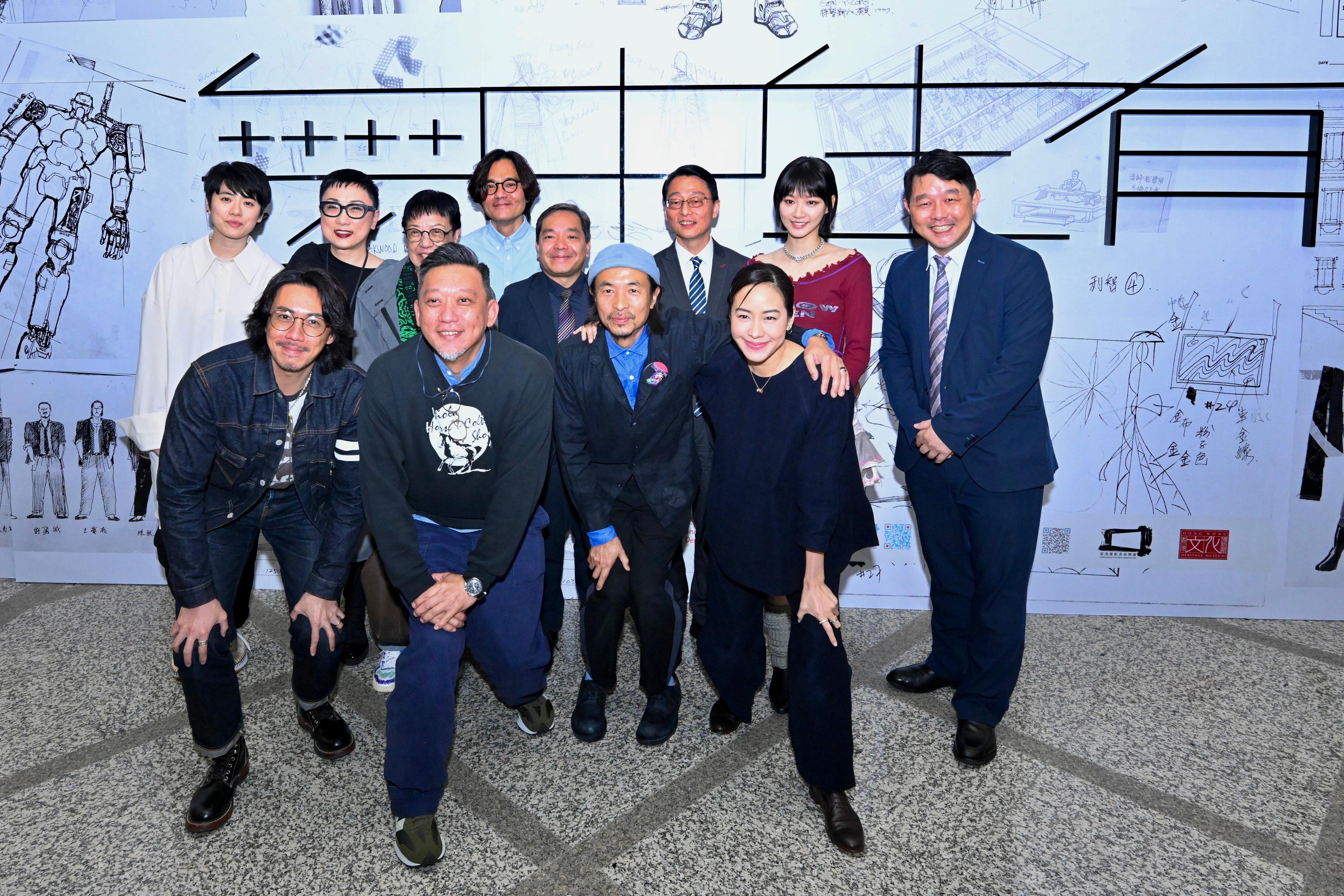 The opening ceremony for the "Out of Thin Air: Hong Kong Film Arts & Costumes Exhibition" was held today (May 2) at the Hong Kong Heritage Museum. Photo shows guests at the ceremony.

