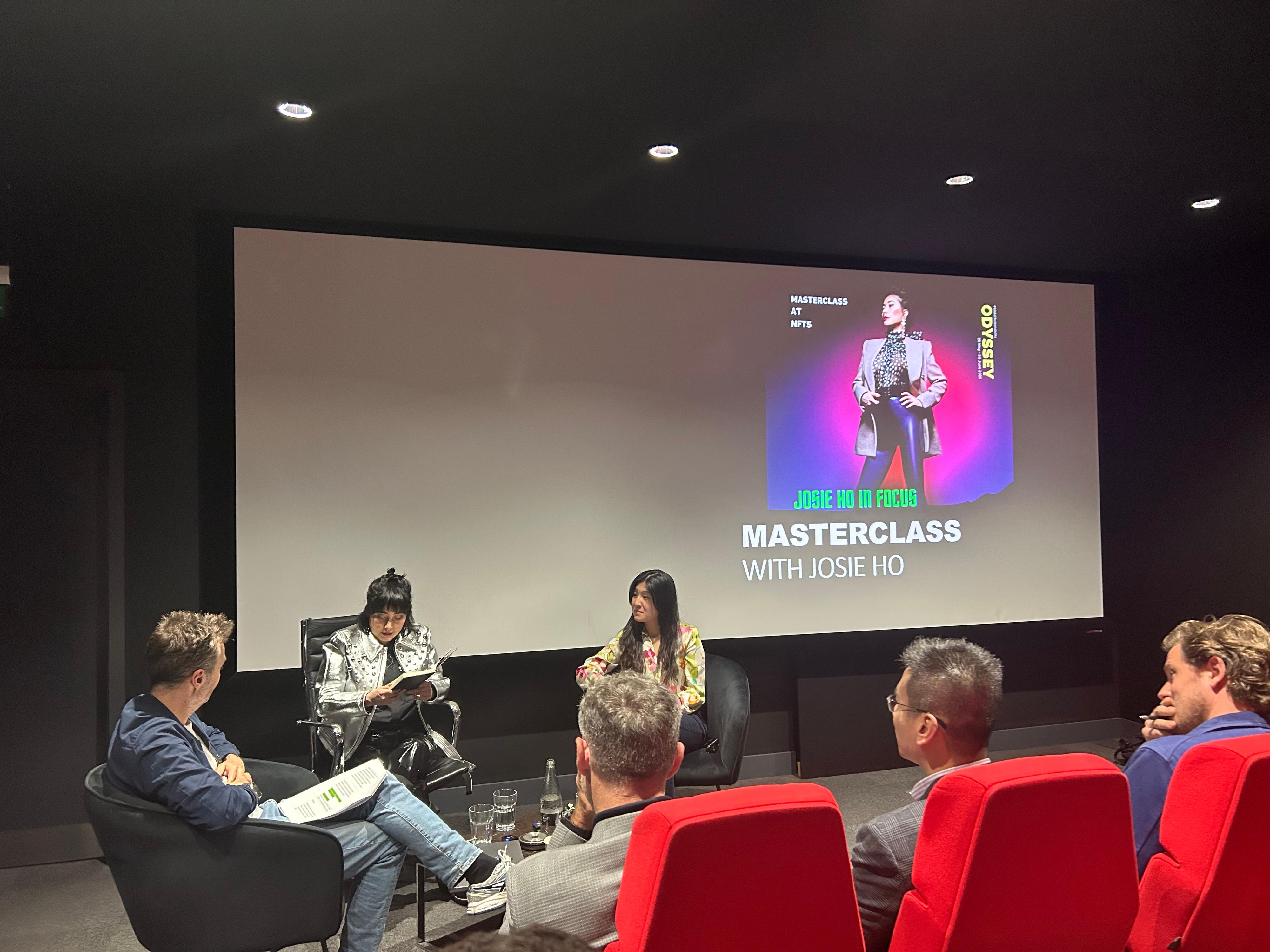 香港駐倫敦經濟貿易辦事處及創意香港支持Odyssey 2023 電影節於五月二十六日（倫敦時間）在倫敦Battersea Power Station 舉辦首映禮及開幕酒會。Odyssey電影節是英國非牟利組織英中電影合作研發中心的年度活動，當中包括於當地戲院及網上平台選映超過60部電影，以及其他節目包括專題討論會、答問環節及業界大師班。圖示於五月二十五日（倫敦時間）在英國國立電影電視學院舉辦的何超儀大師班。