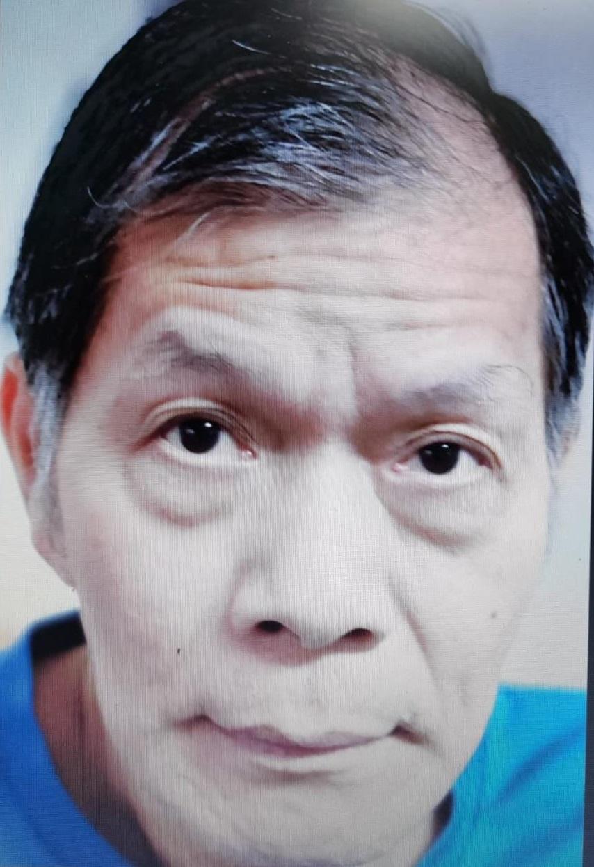 Tam Fat-ming, aged 63, is about 1.7 metres tall, 63 kilograms in weight and of thin build. He has a long face with yellow complexion and short grey hair. He was last seen wearing a blue short-sleeved shirt, light grey trousers and black shoes.