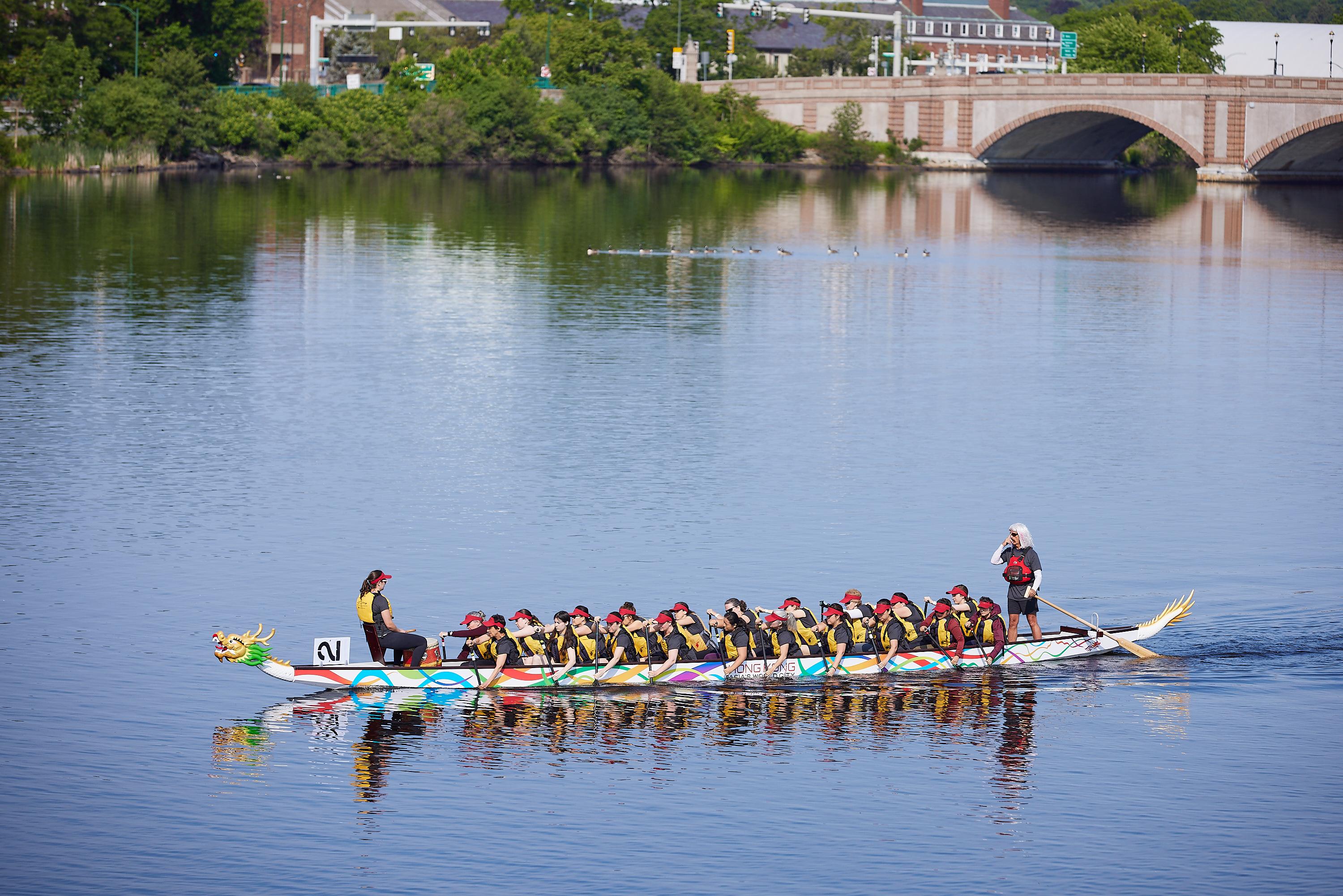 The Hong Kong Economic and Trade Office in New York has donated a new dragonboat to the 44th Boston Hong Kong on Dragon Boat Festival.