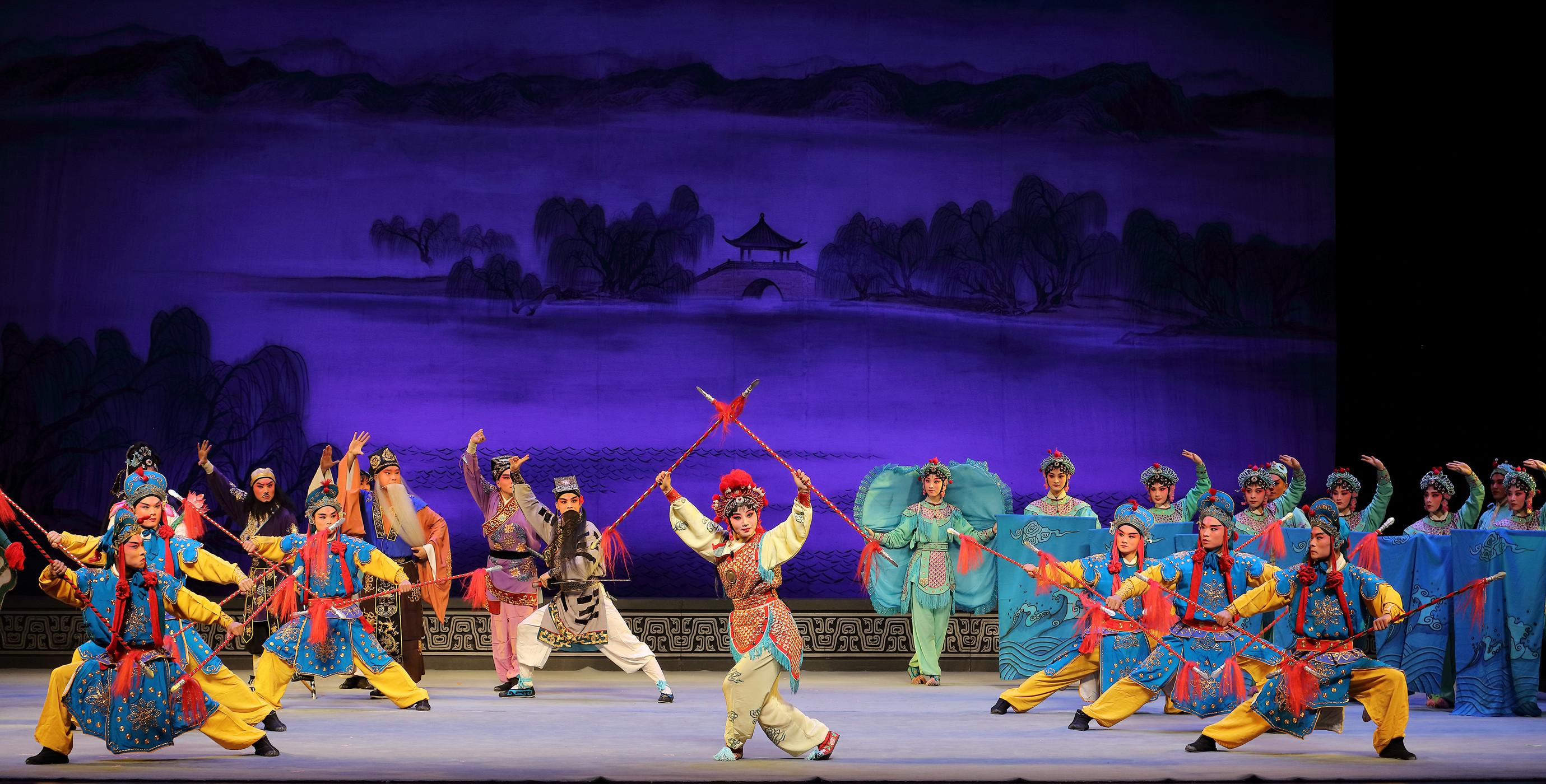 The Leisure and Cultural Services Department has invited the Zhejiang Wu Opera Research Centre to return to Hong Kong for three stunning performances in late July at this year's Chinese Opera Festival. Photo shows a scene from Excerpt "The Eight Immortals Crossing the Sea".