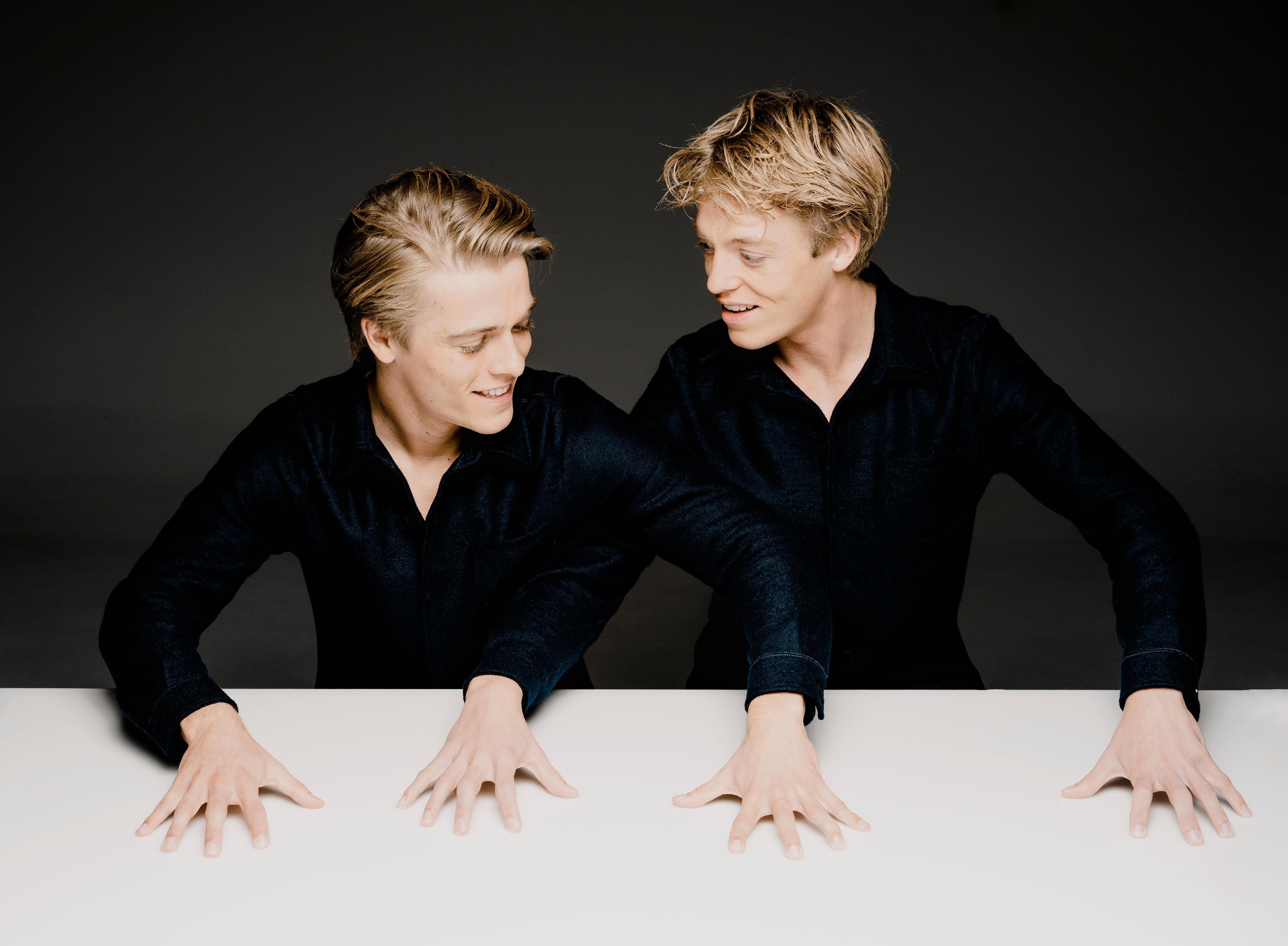 The Leisure and Cultural Services Department will present the Great Music 2023 from September to November. Photo shows Dutch pianists Lucas and Arthur Jussen. (Source of photo: Marco Borggreve)