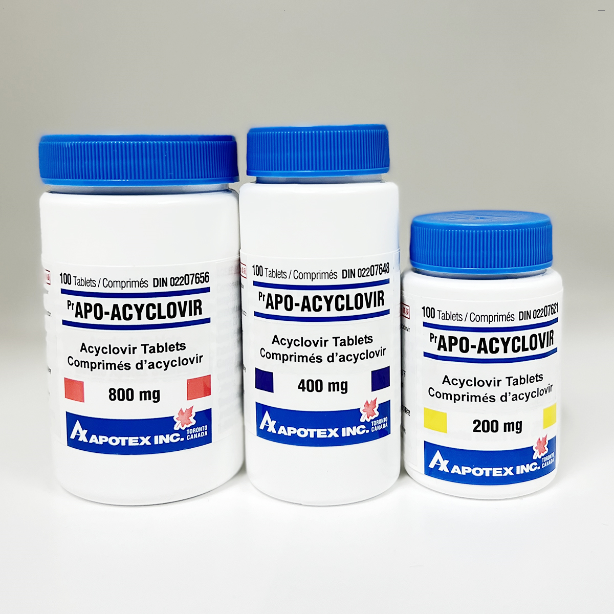 衞生署今日（八月十四日）同意持牌藥物批發商顯榮行有限公司採取預防措施，從市面回收四款產品共四個批次，因為相關產品含有雜質。圖示有關Apo-Acyclovir產品。