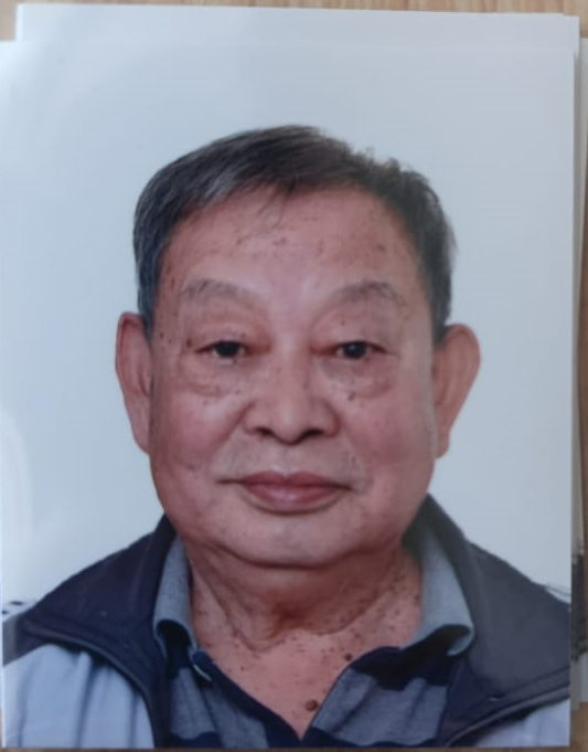 Chik Tak-yuen, aged 74, is about 1.6 metres tall, 70 kilograms in weight and of fat build. He has a square face with yellow complexion and short white hair. He was last seen wearing a yellow T-shirt, brown trousers and black shoes.