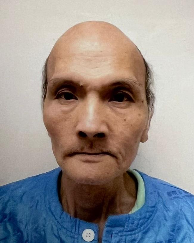 Wong Wing-hong, aged 63, is about 1.79 metres tall, 65 kilograms in weight and of medium build. He has a square face with yellow complexion and short grey hair. He was last seen wearing a blue T-shirt, grey trousers and slippers.