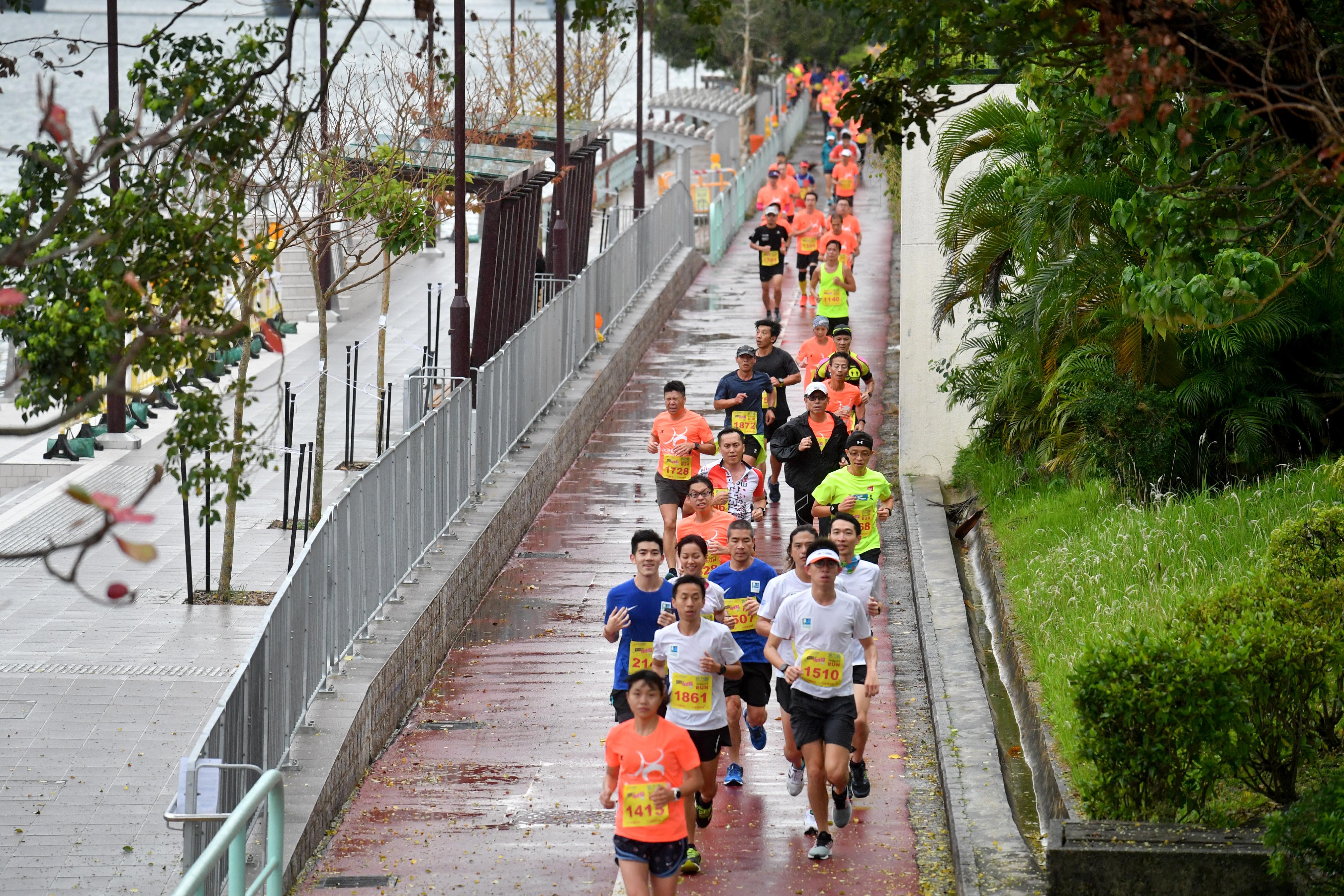 「第七届全港运动会──赛马会全城跃动活力跑」于二○一九年在沙田城门河畔举行，吸引逾五千名市民参加。