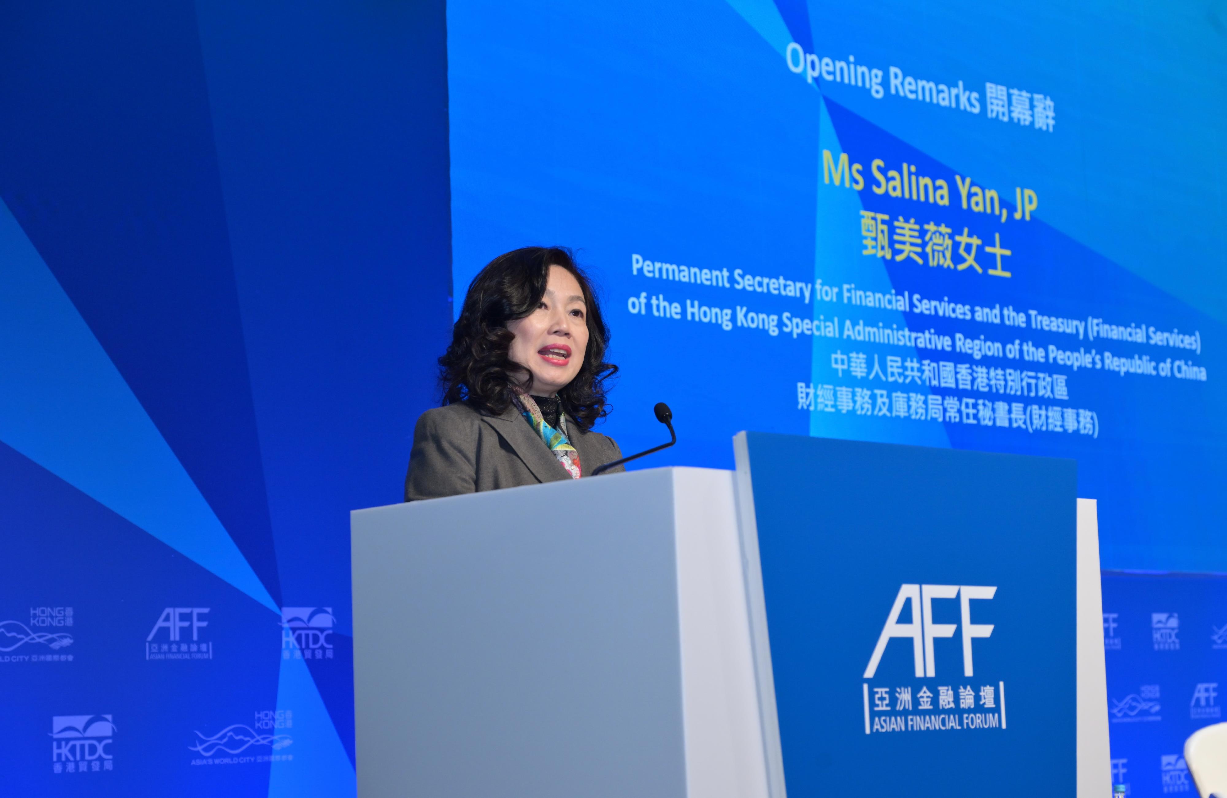 The Permanent Secretary for Financial Services and the Treasury (Financial Services), Ms Salina Yan, today (January 25) delivered opening remarks at the Asian Financial Forum Thematic Workshop on Hong Kong – Financing Asia's Real Economy Net-Zero Transition.
