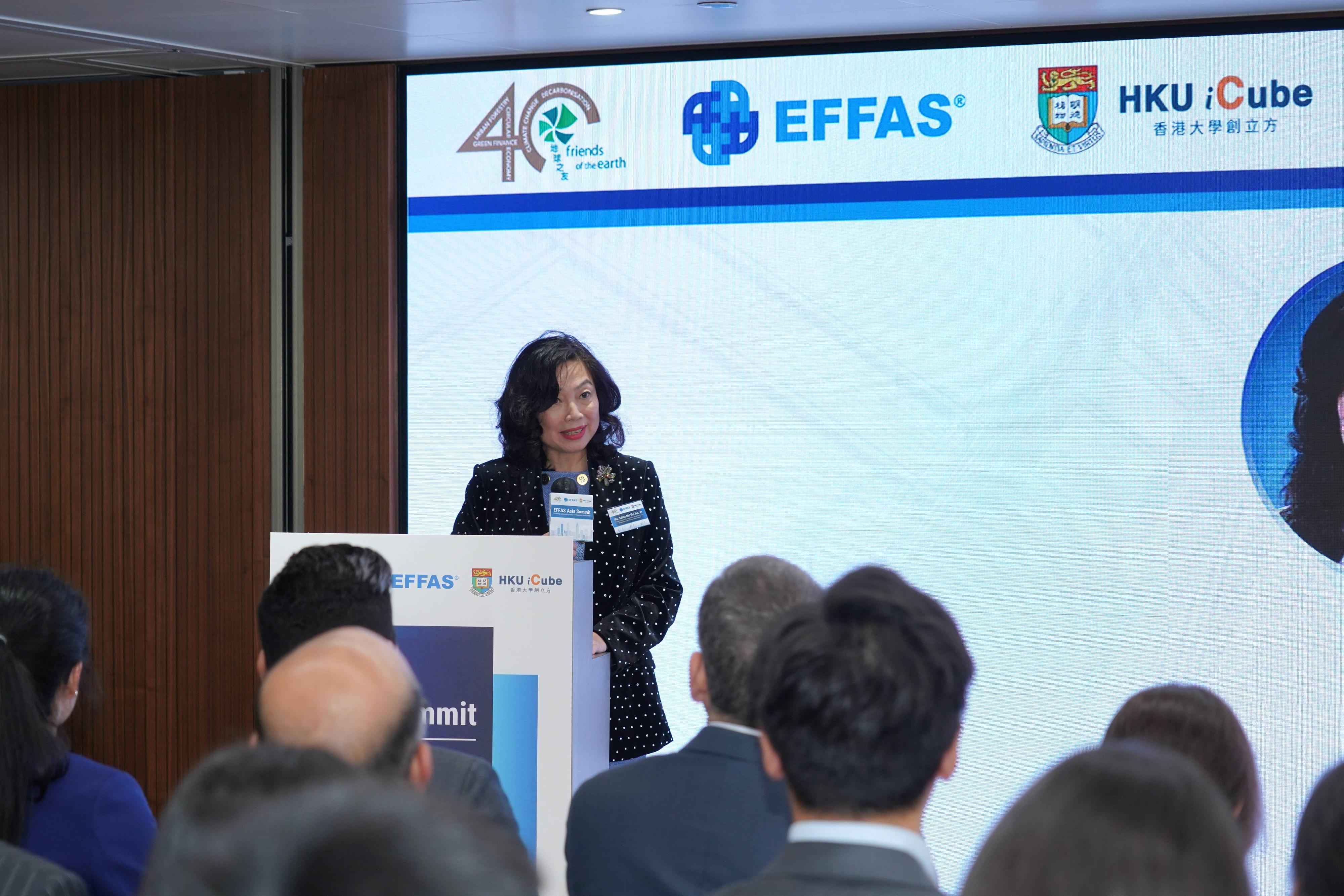 The Permanent Secretary for Financial Services and the Treasury (Financial Services), Ms Salina Yan, today (March 4) delivered officiating speech at the European Federation of Financial Analysts Societies (EFFAS) Asia Summit. 