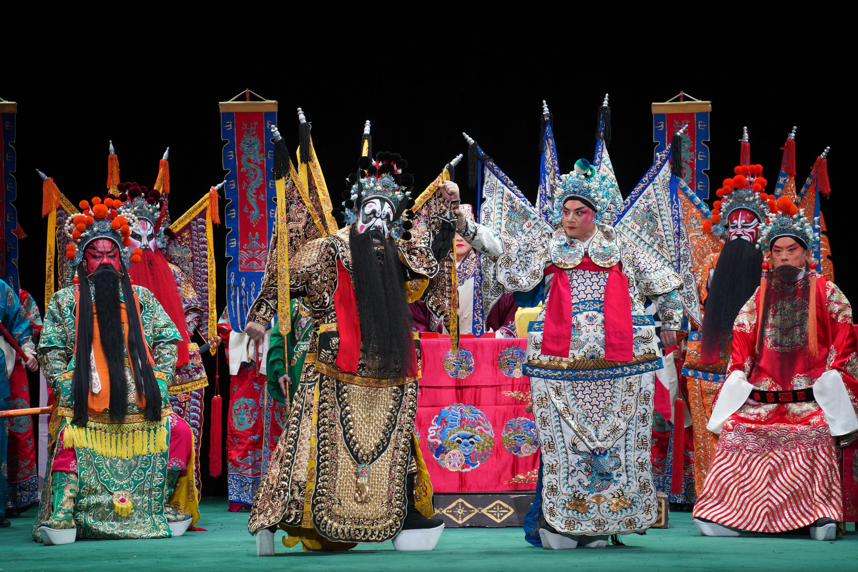 由康樂及文化事務署主辦的中國戲曲節今年於六月至八月期間呈獻八台節目。圖示柳子戲《張飛闖轅門》劇照。