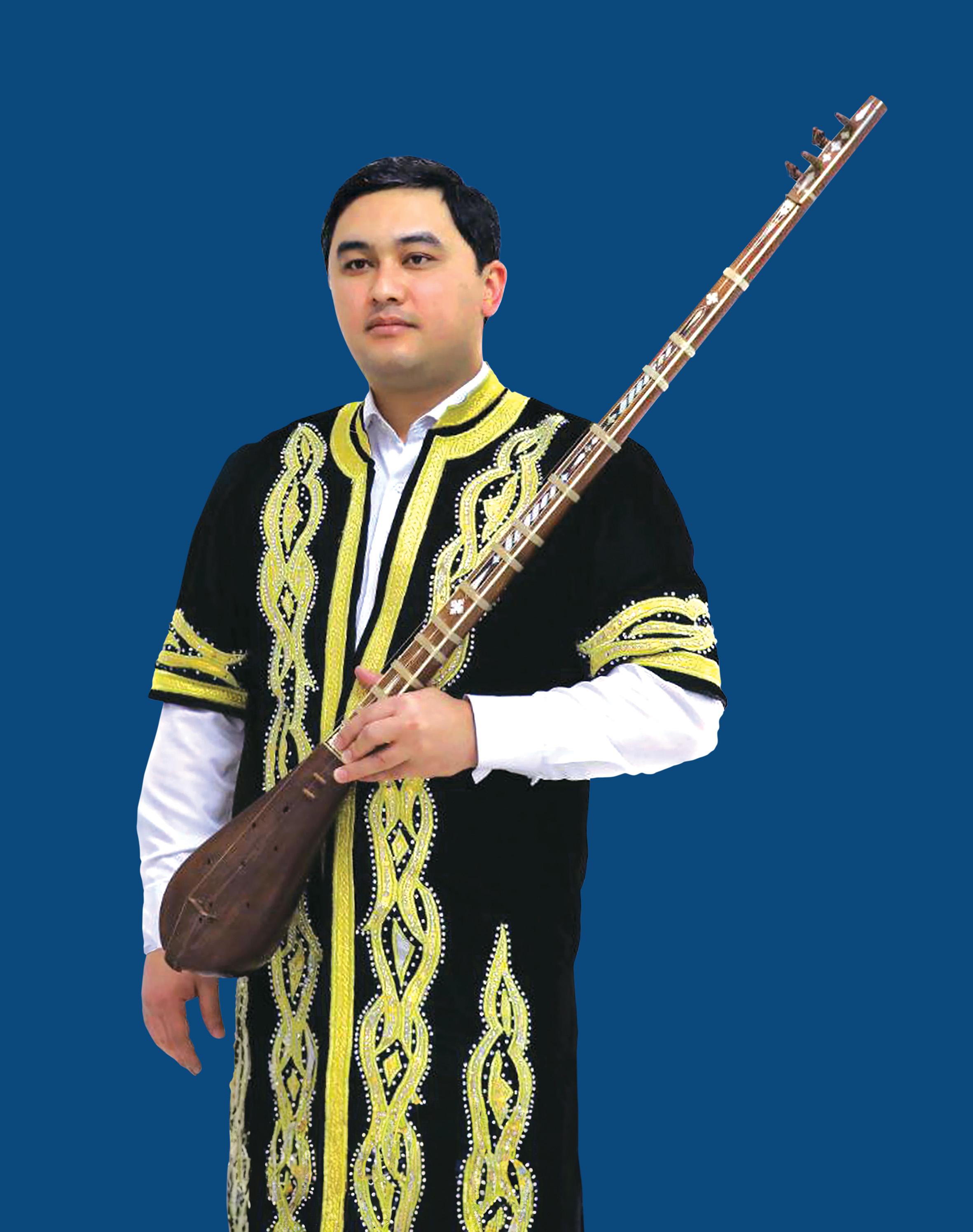 The "Tajik Music with Sirojiddin Juraev - Tradition and Innovation on the Silk Road" concert will be held on June 17. Photo shows Tajik singer-musician Bekhruz Naimzoda.
