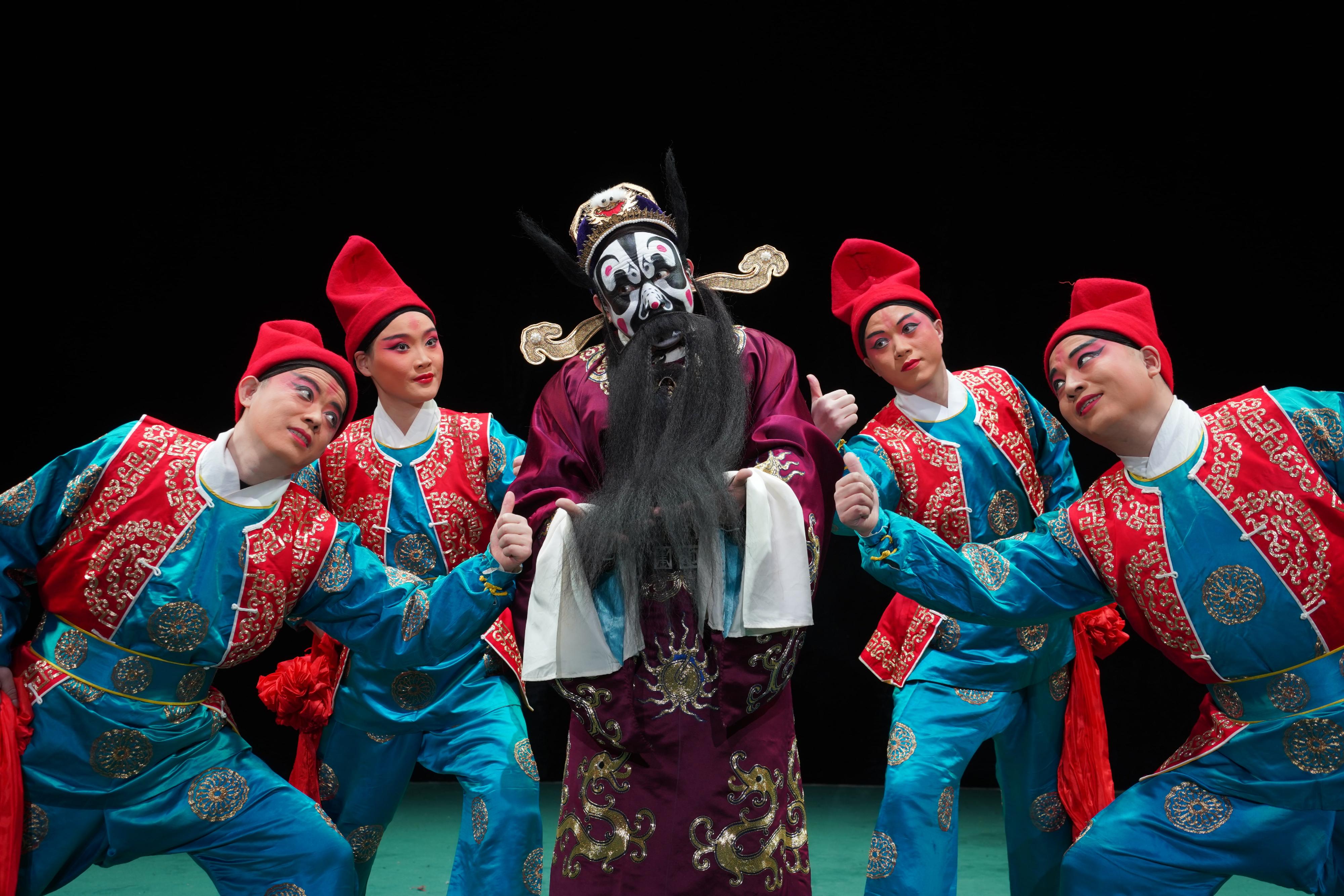 首届中华文化节七月上演两场经典山东柳子大戏。图示《张飞闯辕门》剧照。