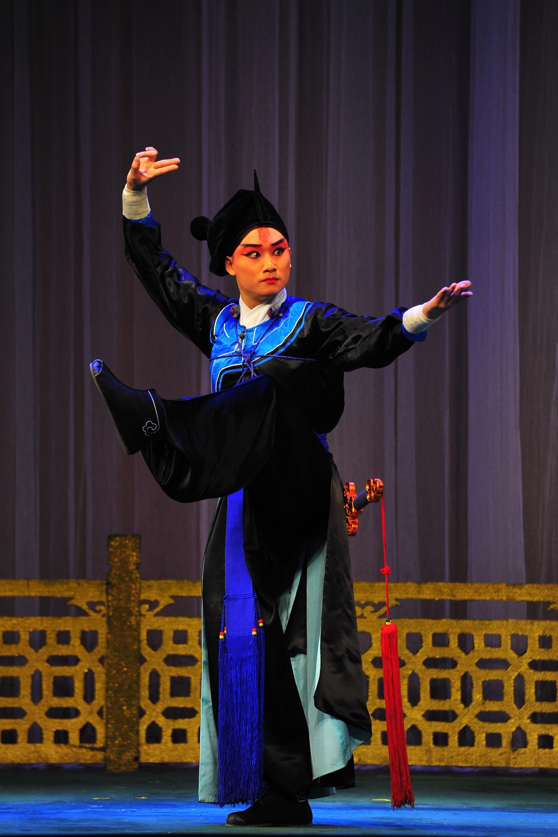 首届中华文化节七月上演三场北方昆曲经典。图示《宝剑记‧夜奔》剧照。