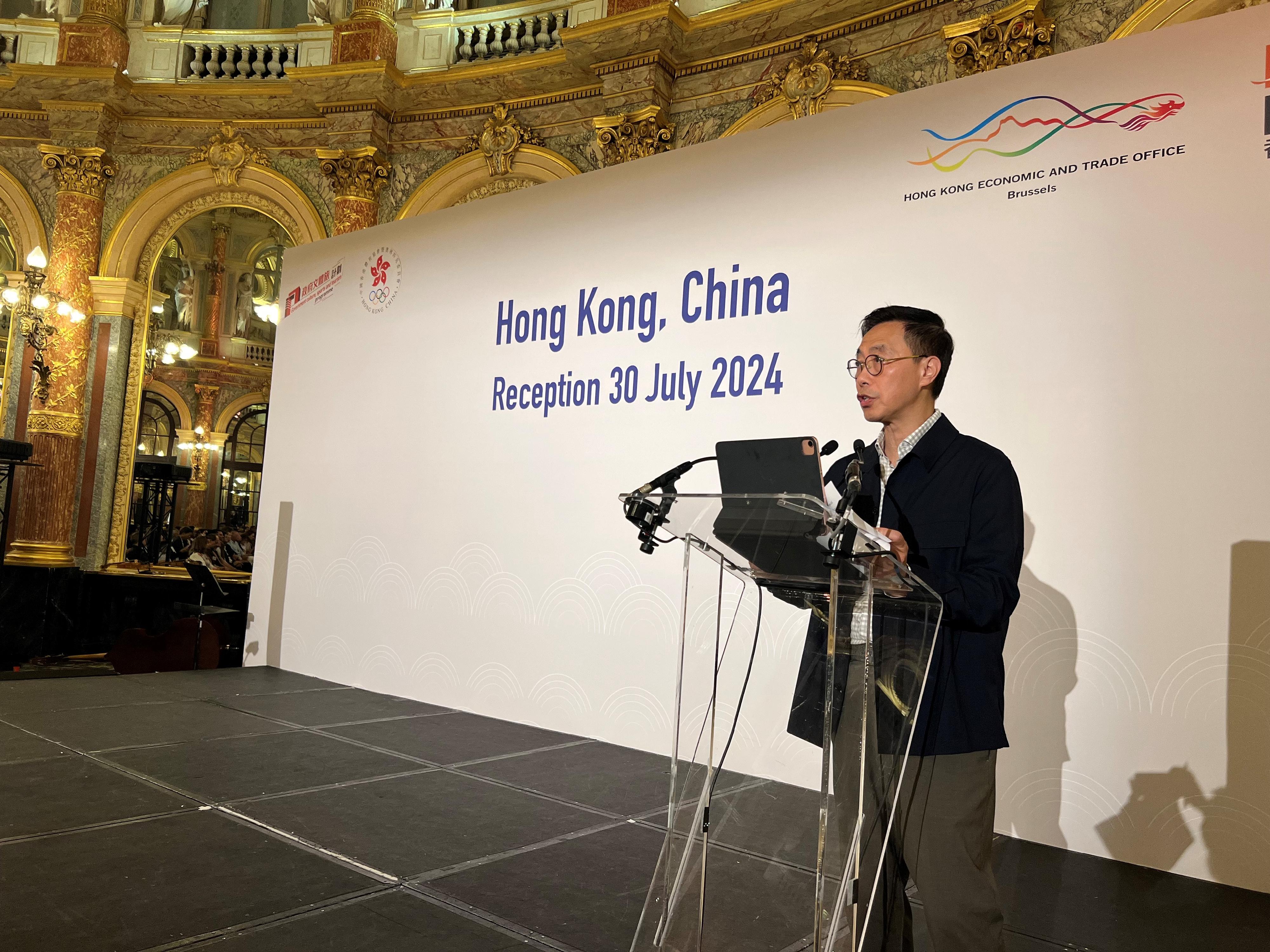 The Secretary for Culture, Sports and Tourism, Mr Kevin Yeung, gave a speech at Hong Kong, China Night in Paris today (July 30, Paris time).