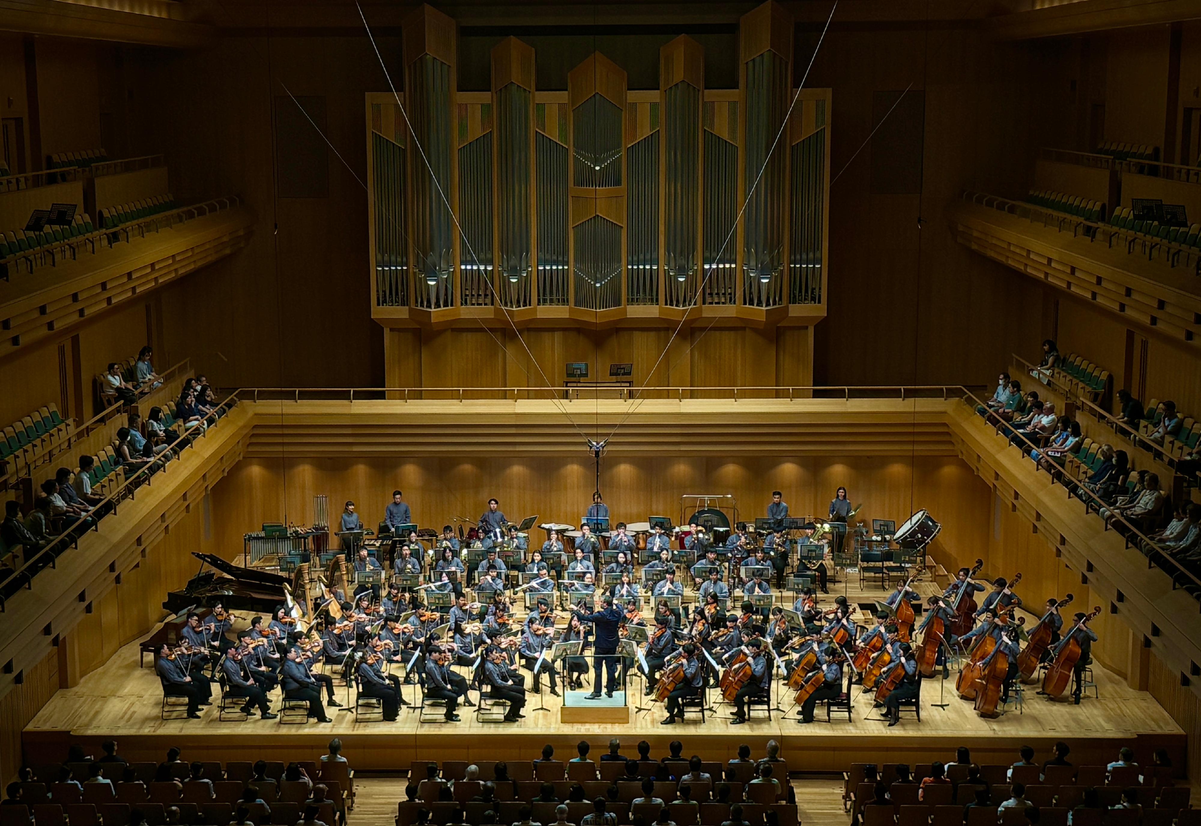 The Asian Youth Orchestra performed a concert at the Tokyo Opera City Concert Hall in Tokyo, Japan, today (August 30).