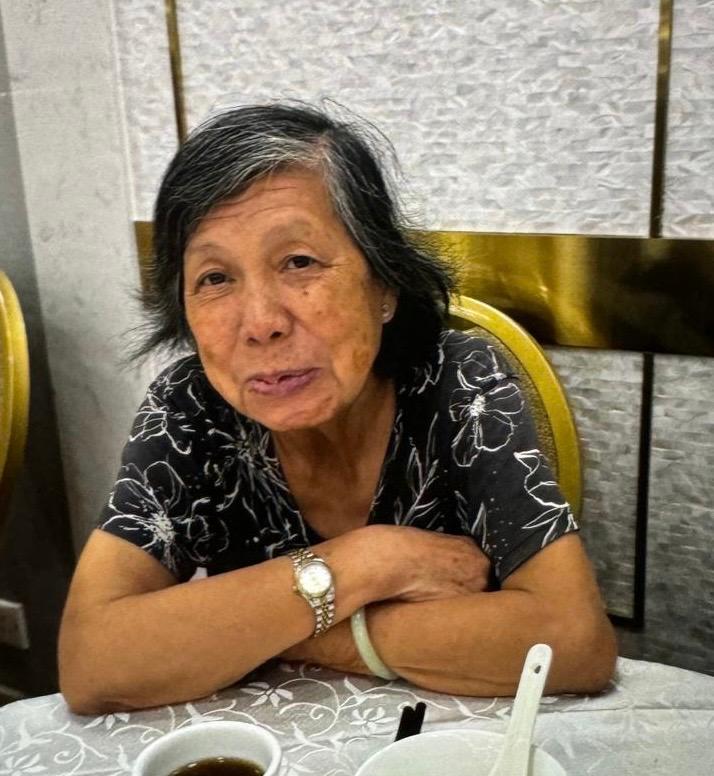 Chan Choi, aged 79, is about 1.5 metres tall, 45 kilograms in weight and of thin build. She has a round face with yellow complexion and shoulder-length black and white straight hair. She was last seen wearing a black short-sleeved T-shirt, grey shorts and pink slippers.