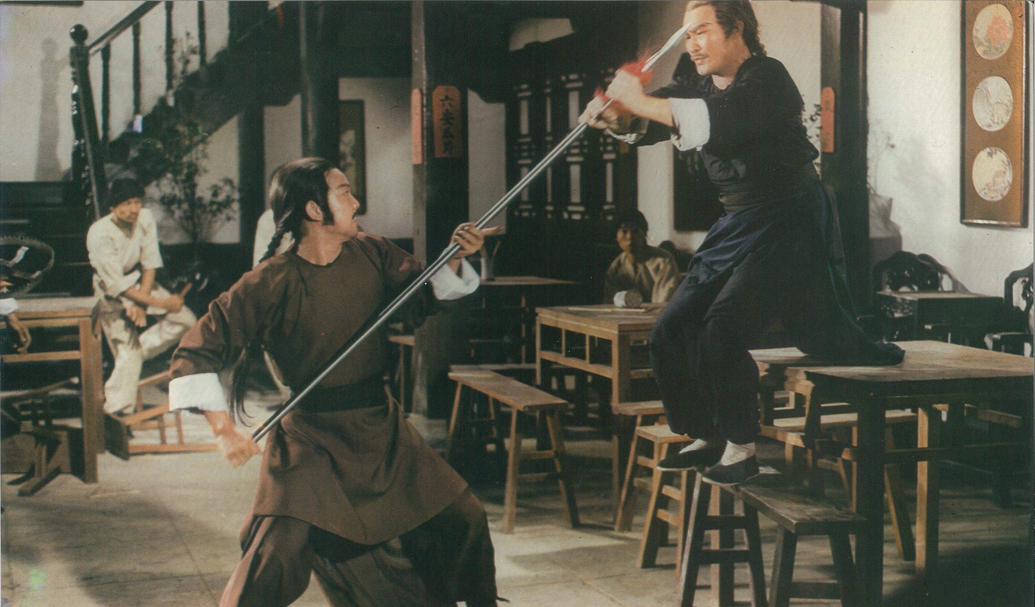 The Hong Kong Film Archive of the Leisure and Cultural Services Department will screen "Warriors Two" (1978) on October 27 (Sunday) at 5.30pm, allowing the audience to revisit this Wing Chun-themed classic acted by martial arts superstar Sammo Hung. Photo shows a film still of "Warriors Two". (©️2010 Fortune Star Media Limited All Rights Reserved)