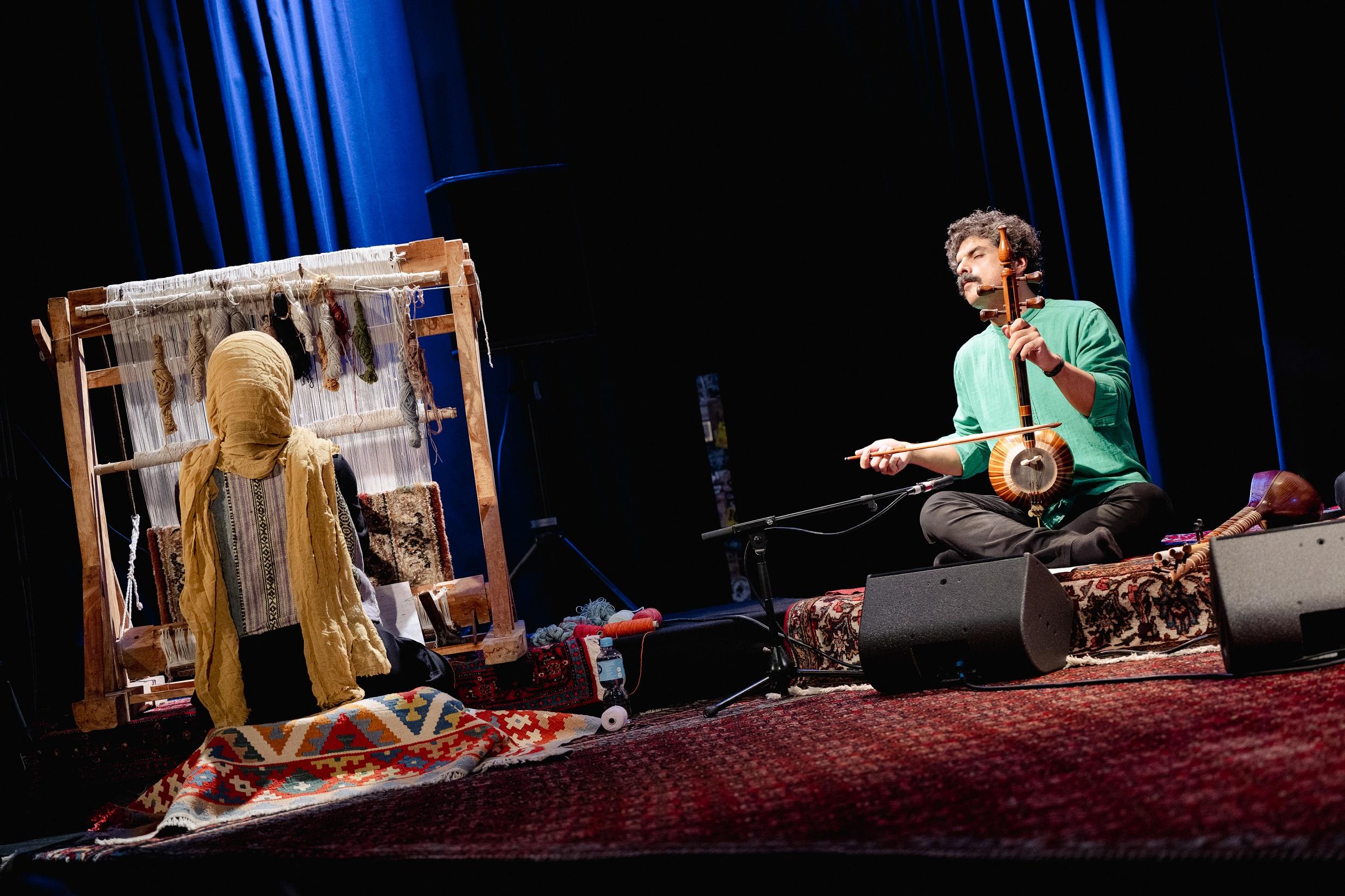 The Asia+ Festival is introducing the "Middle Eastern Series" this year with "The Woven Sounds" concert on October 19 at the Sheung Wan Civic Centre Theatre as its first offering. Fusing Persian music with carpet-making, the programme features the folklore and cultural traditions of Iran. (Source of photo: Liudmila Jeremies)

