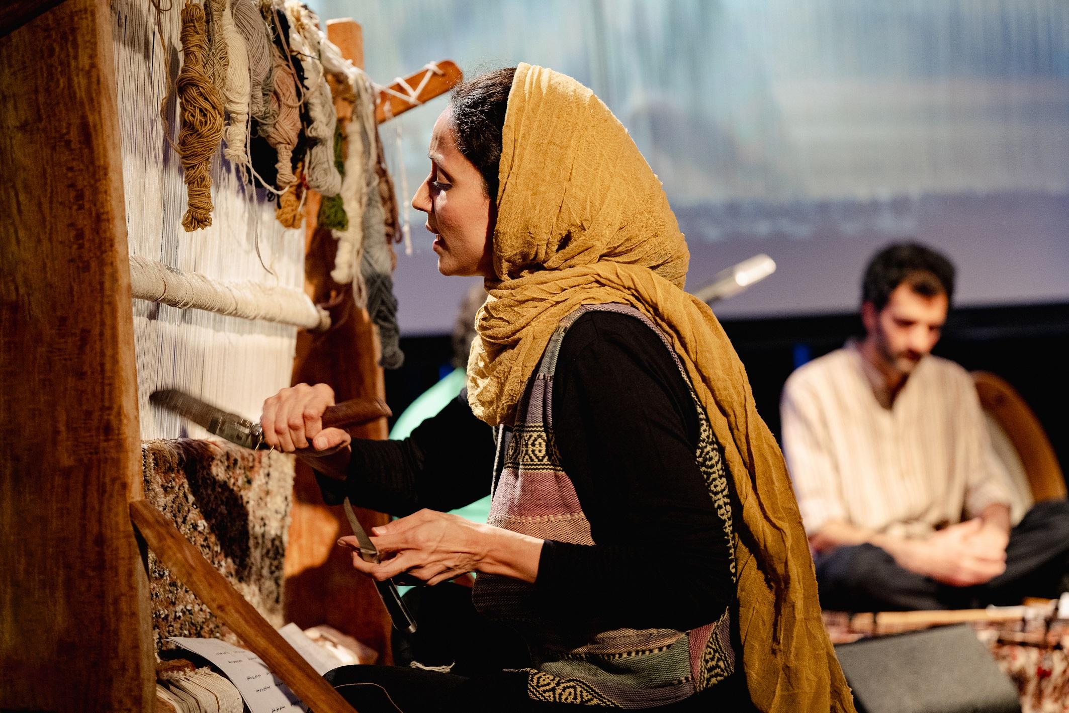 The Asia+ Festival is introducing the "Middle Eastern Series" this year, with "The Woven Sounds" concert on October 19 as its first offering to revive a folk custom of carpet weavers who would sing while working. (Source of photo: Liudmila Jeremies)

