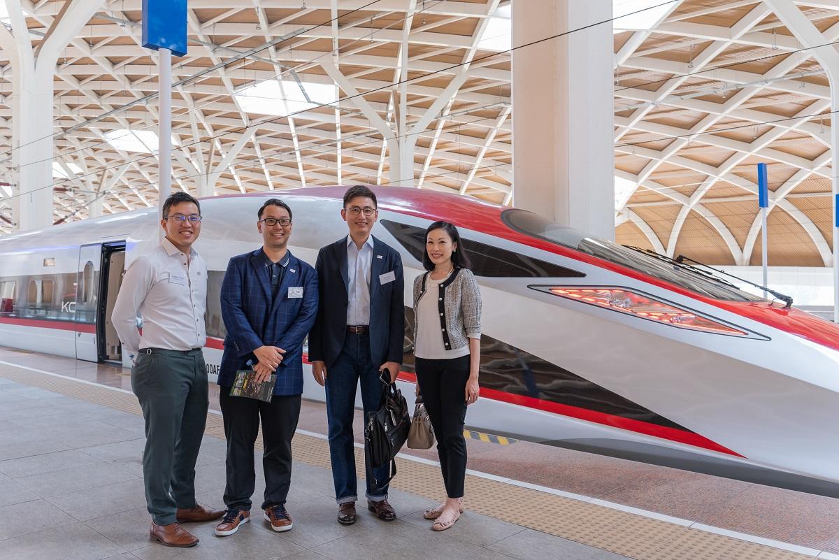 The Financial Leaders Programme cohorts visit the Jakarta-Bandung High Speed Railway.