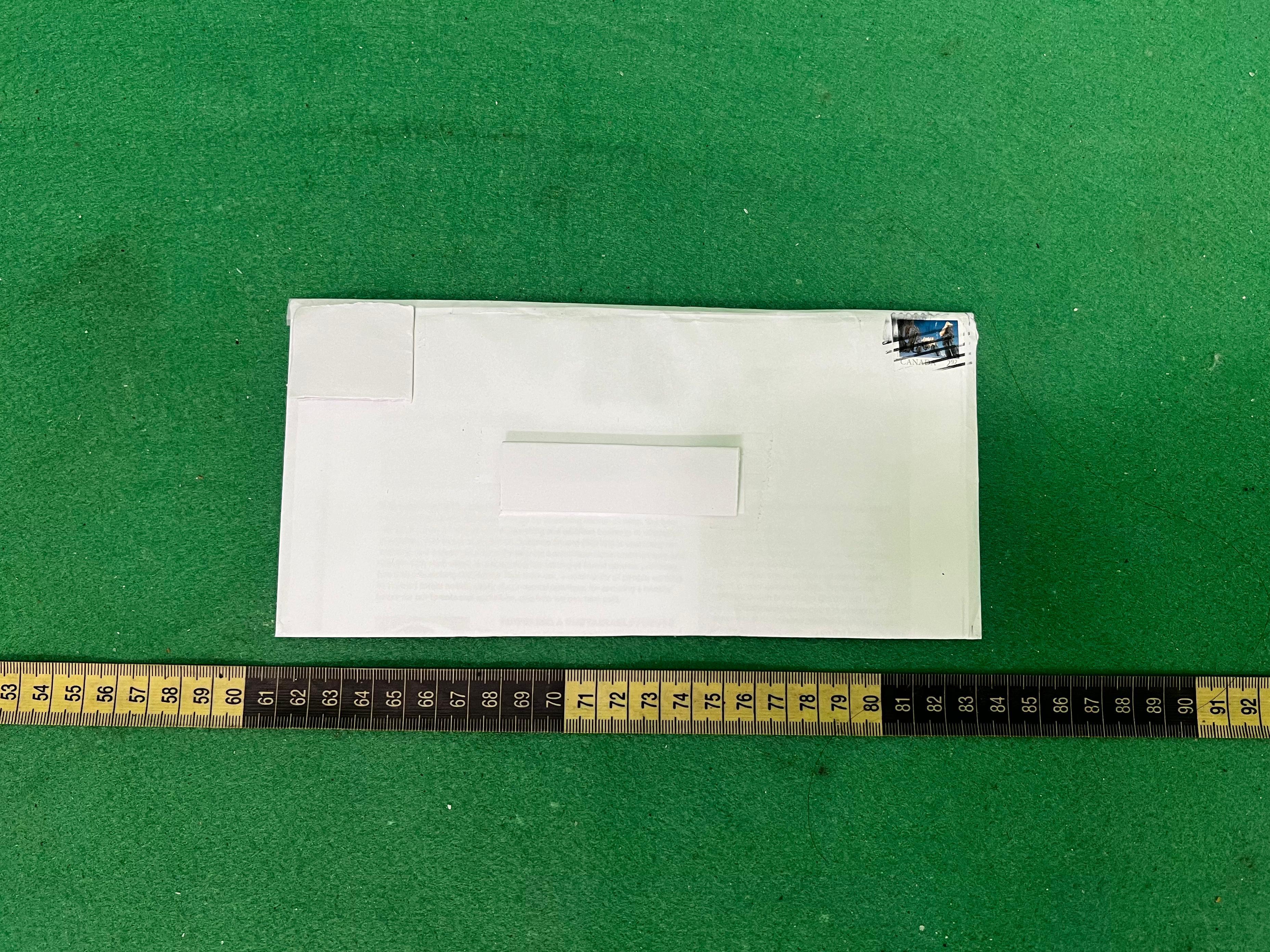 Hong Kong Customs has conducted an anti-narcotics operation since early August to combat syndicates trafficking drugs by exploiting secretarial companies to receive postal articles. Photos show one piece of postal article used for trafficking drugs.