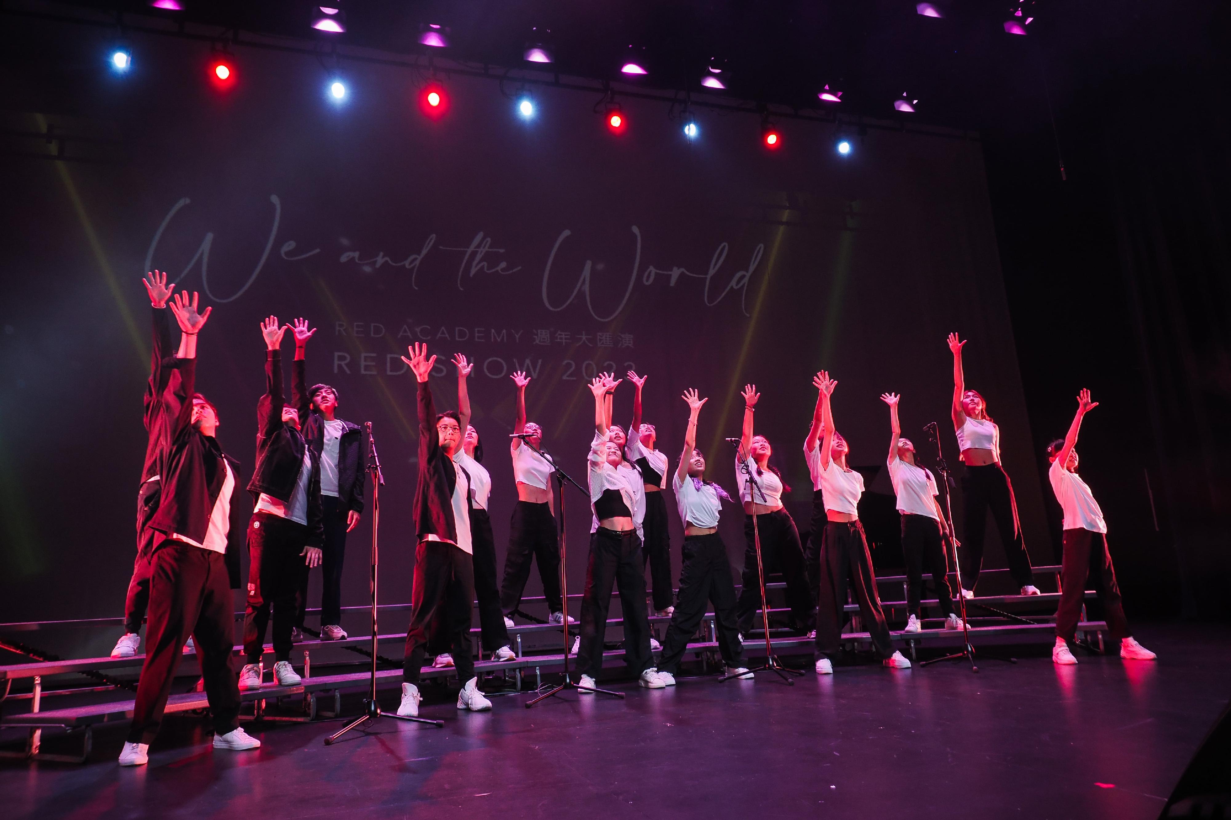 The Leisure and Cultural Services Department, the Bureau of Culture, Radio, Television, Tourism and Sports of Zhuhai and the Cultural Affairs Bureau of the Macao Special Administrative Region Government will present the 2024 Zhuhai-Hong Kong-Macao Choral Concert, "Songs Echo My Voice", in November. Photo shows the Show Choir Hong Kong@Red Academy.
