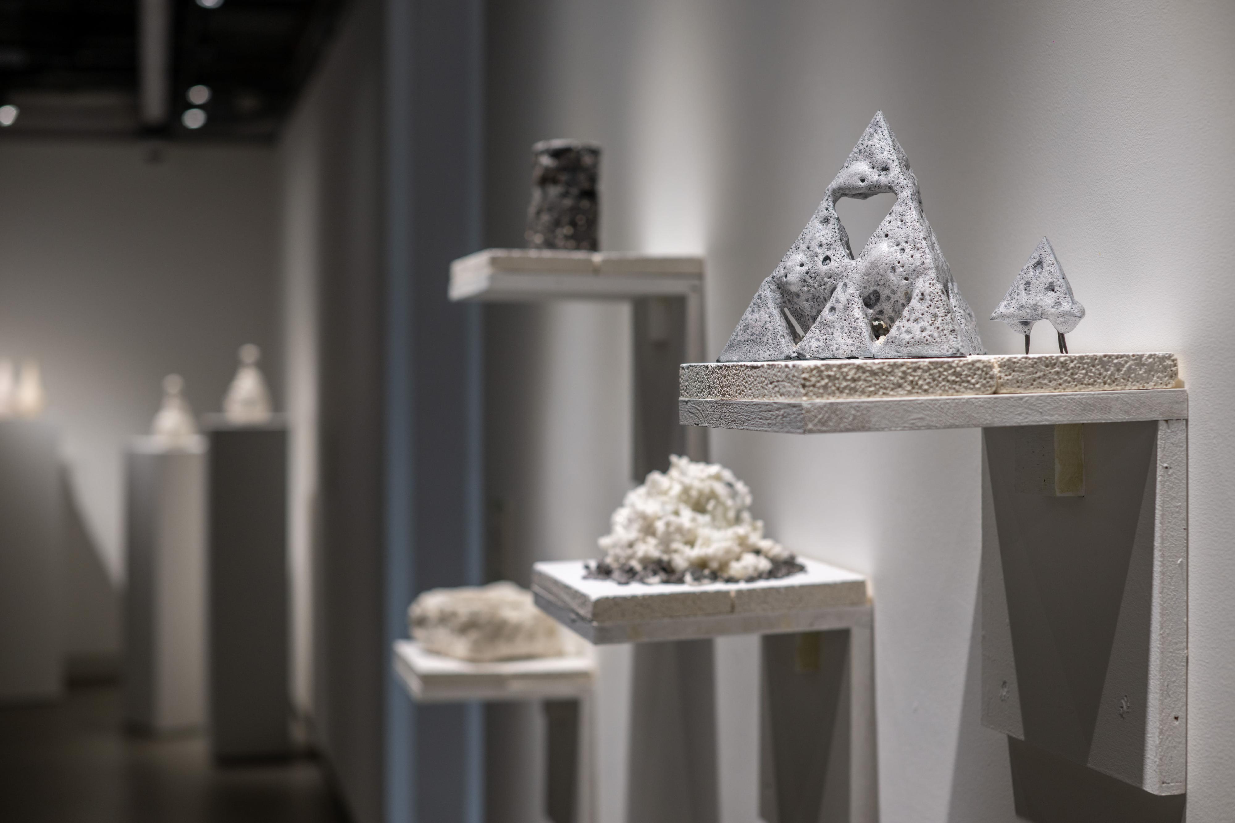 The Hong Kong Visual Arts Centre is staging the "Art Specialist Course 2023-24 Graduation Exhibition - Resonance" from today (October 17) to November 4. Photo shows Art Specialist Course (Ceramics) graduate Cheng Wing-man's artwork "Metamorphosis".