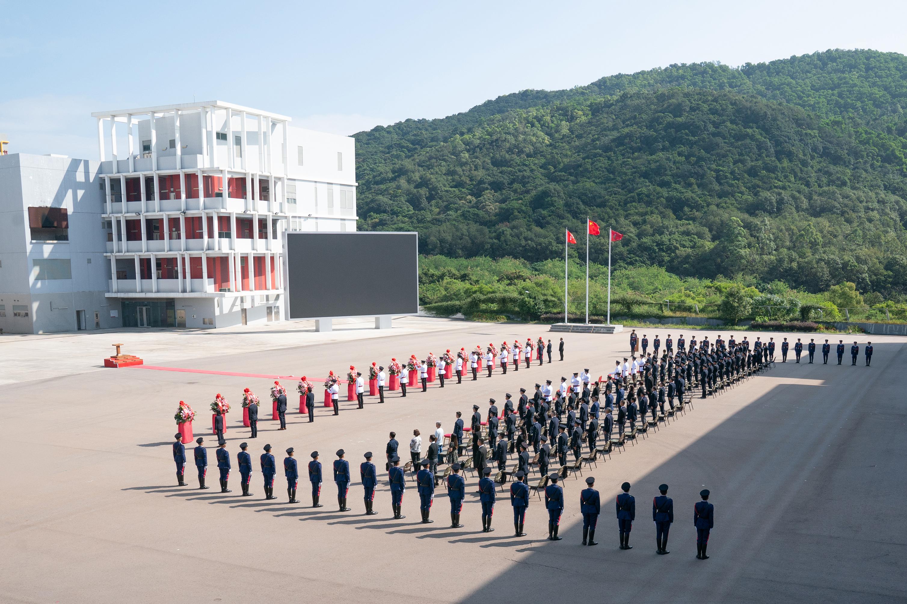 消防处今日（十月三十日）在消防及救护学院举行「消防处纪念日」仪式，悼念在执行职务期间殉职的消防处人员。
